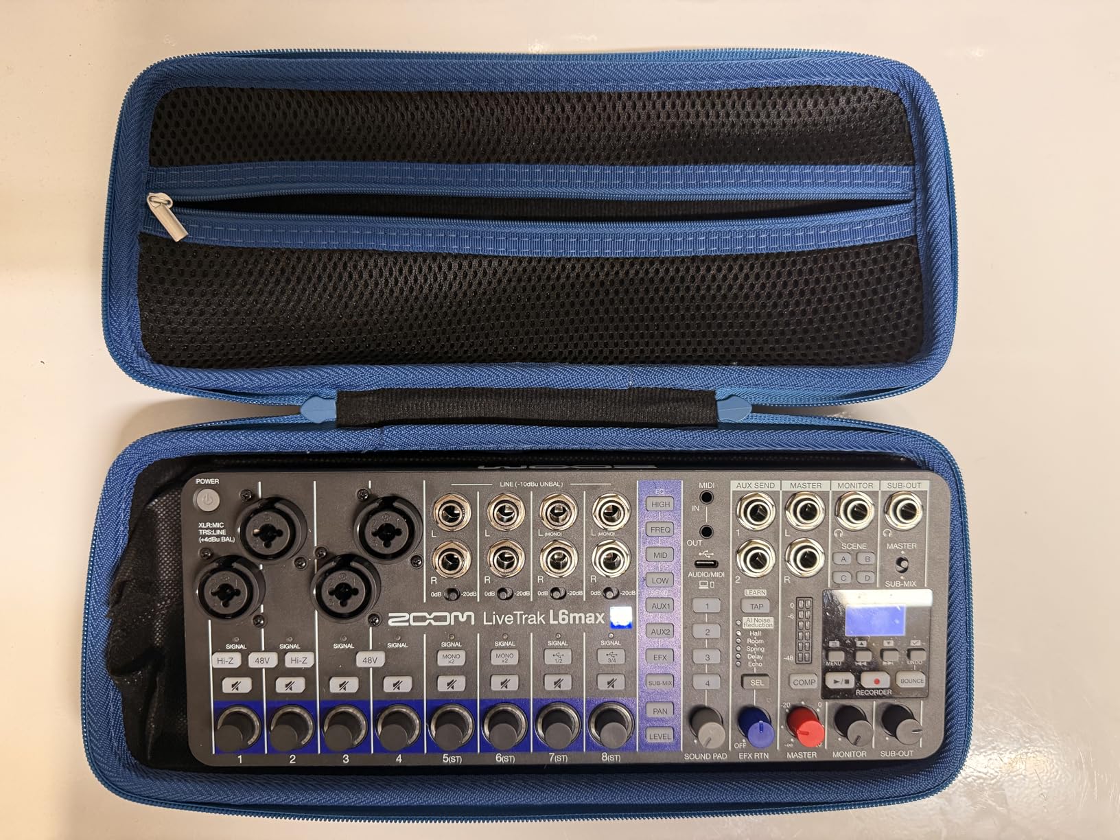 Zoom LiveTrak L6max Digital Mixer and Recorder, 12-Channel, 32-Bit Float, Battery Powered, 4 Combo + 8 Stereo Inputs, MIDI, Effects, Sound Pads, 3-Band EQ, AI Noise Reduction customer photo 1