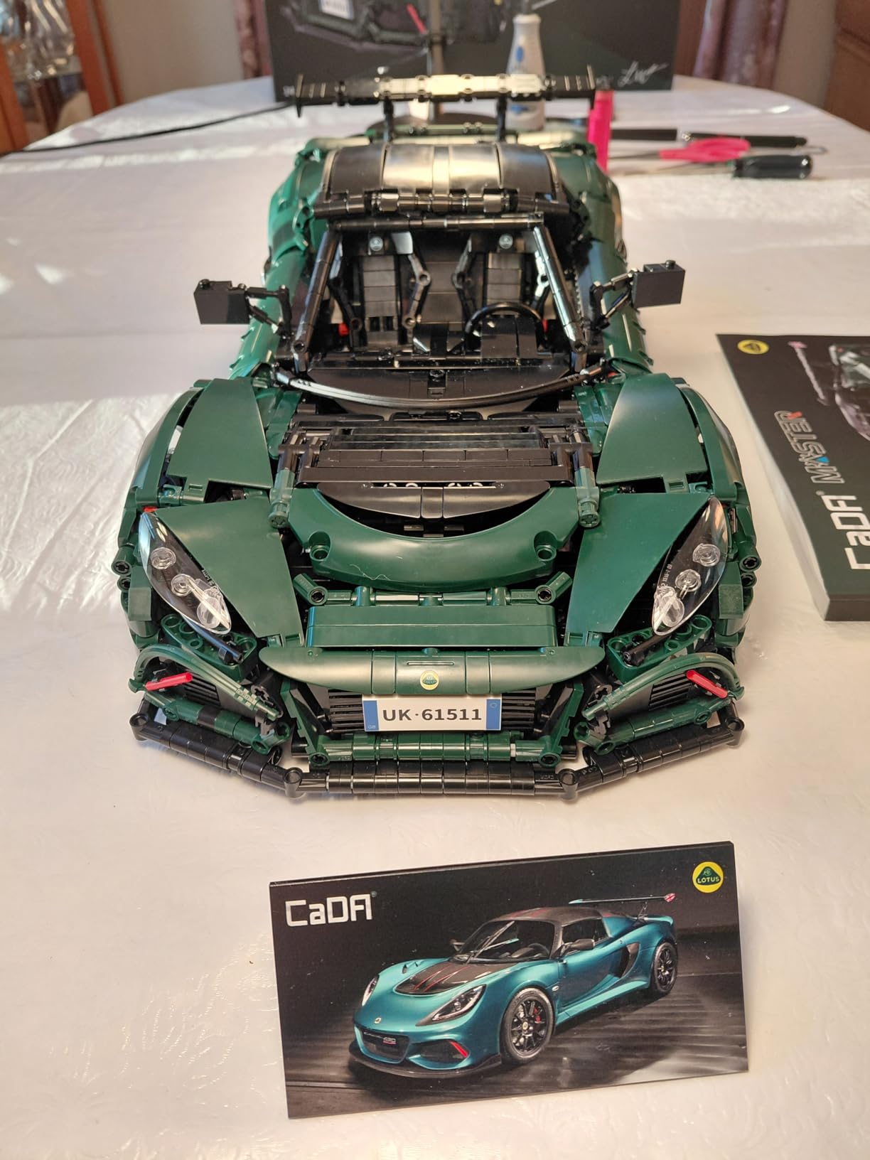 CaDA Master C61511W Lotus Exige Cup 430 1:8 Static Building Block Supercar 3730 Pieces 53.8cm Collectible Display Model for Adults 14+ customer photo 2