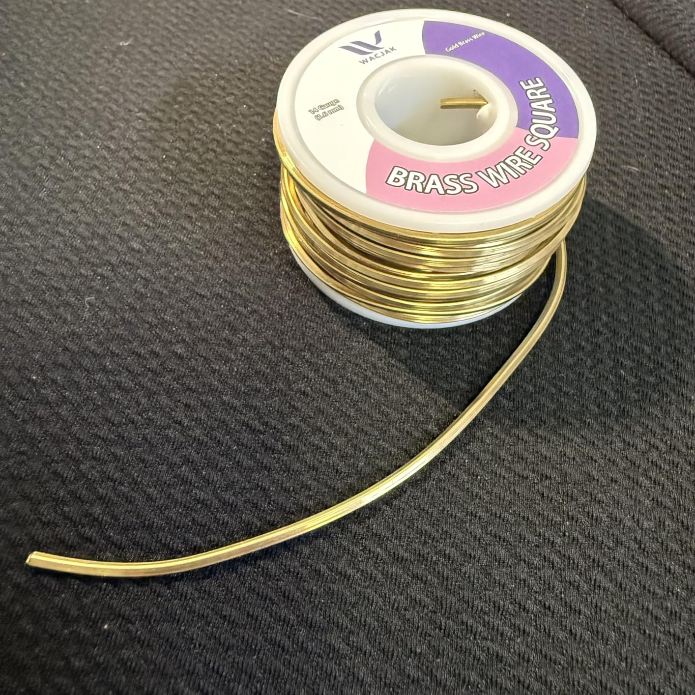Square Brass Wire 16ga, 30ft - Premium Raw Brass for DIY Jewelry Making customer photo 2