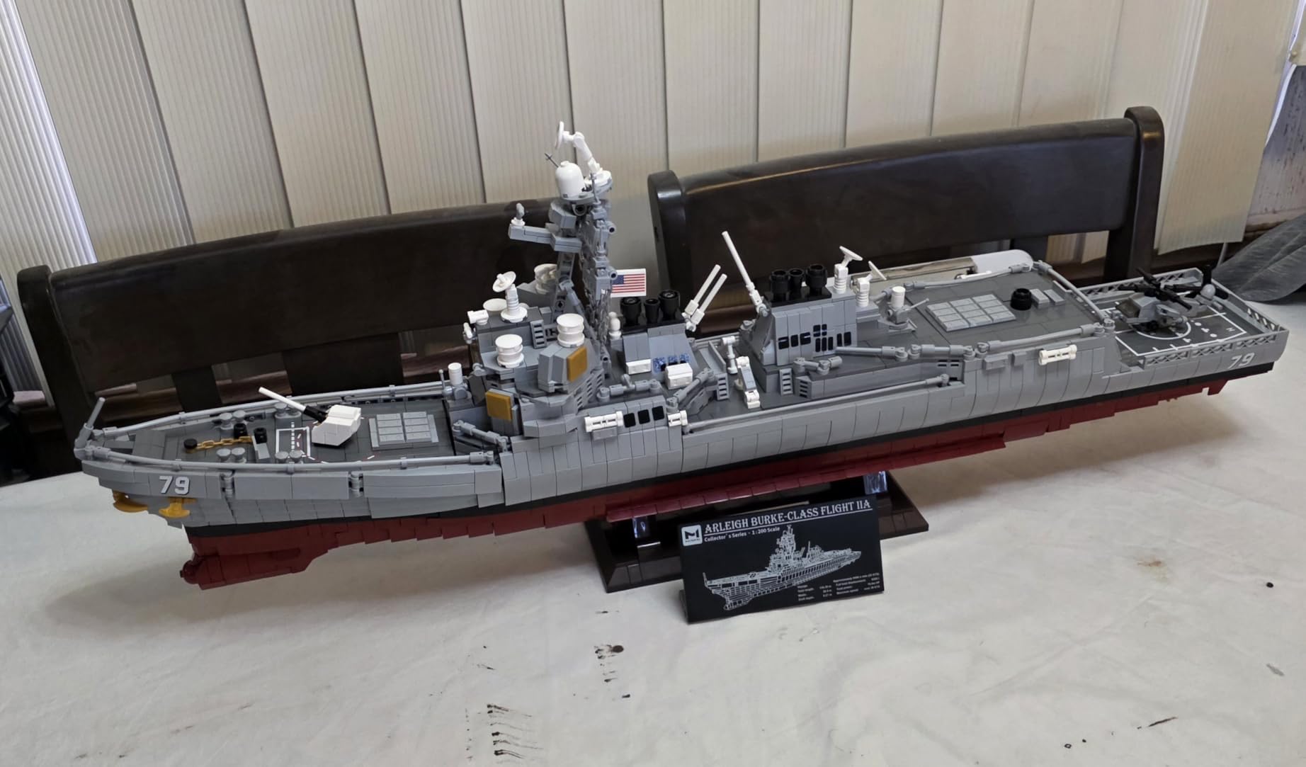MISINI M7021 Arleigh Burke-Class Destroyer 1:200 Building Blocks Set, 3601 Pieces MOC USN Warship Model, Excellent Battleship Building Toy Gift and Collection for Military Enthusiast and Adult customer photo 1