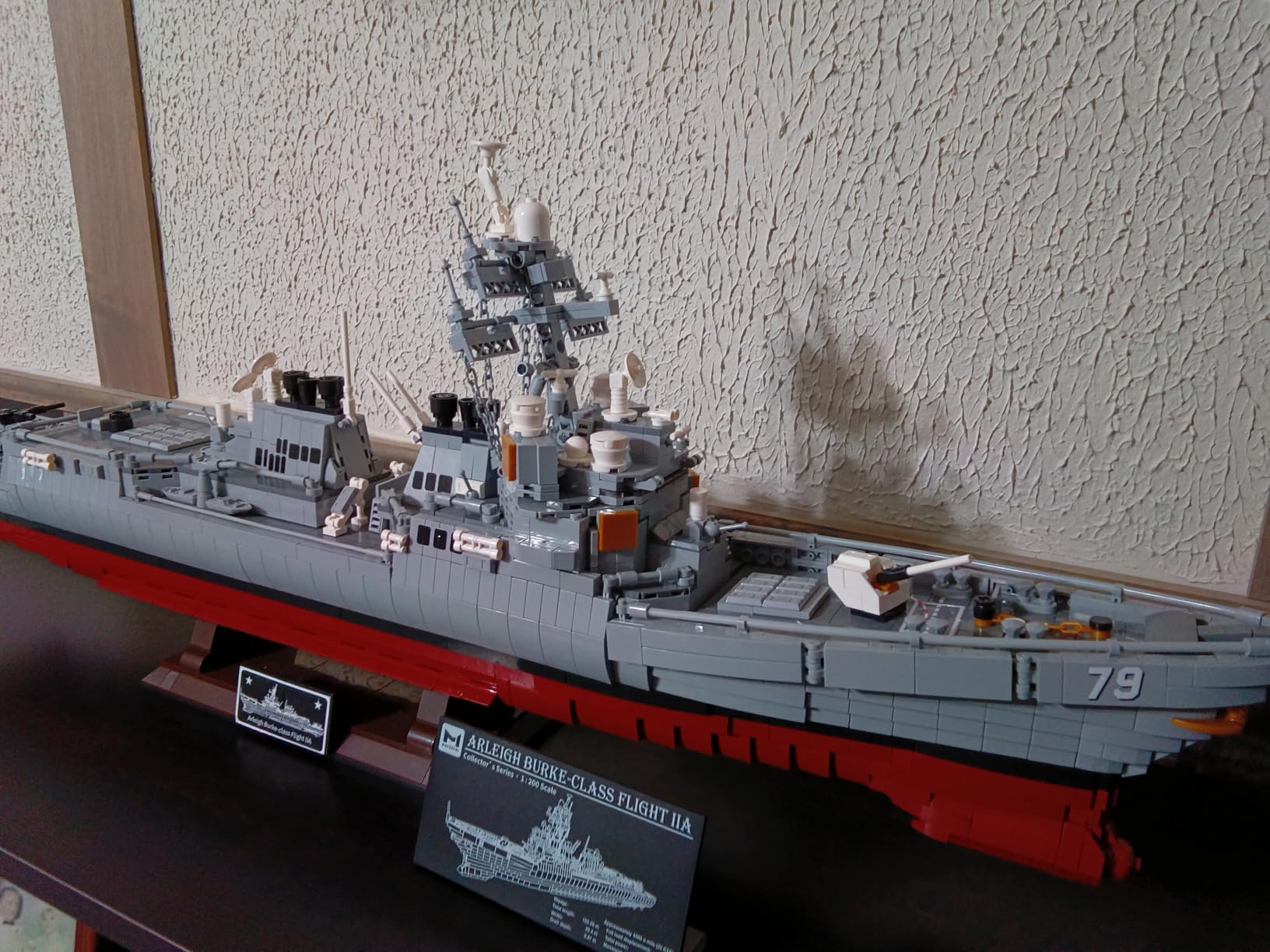 MISINI M7021 Arleigh Burke-Class Destroyer 1:200 Building Blocks Set, 3601 Pieces MOC USN Warship Model, Excellent Battleship Building Toy Gift and Collection for Military Enthusiast and Adult customer photo 2