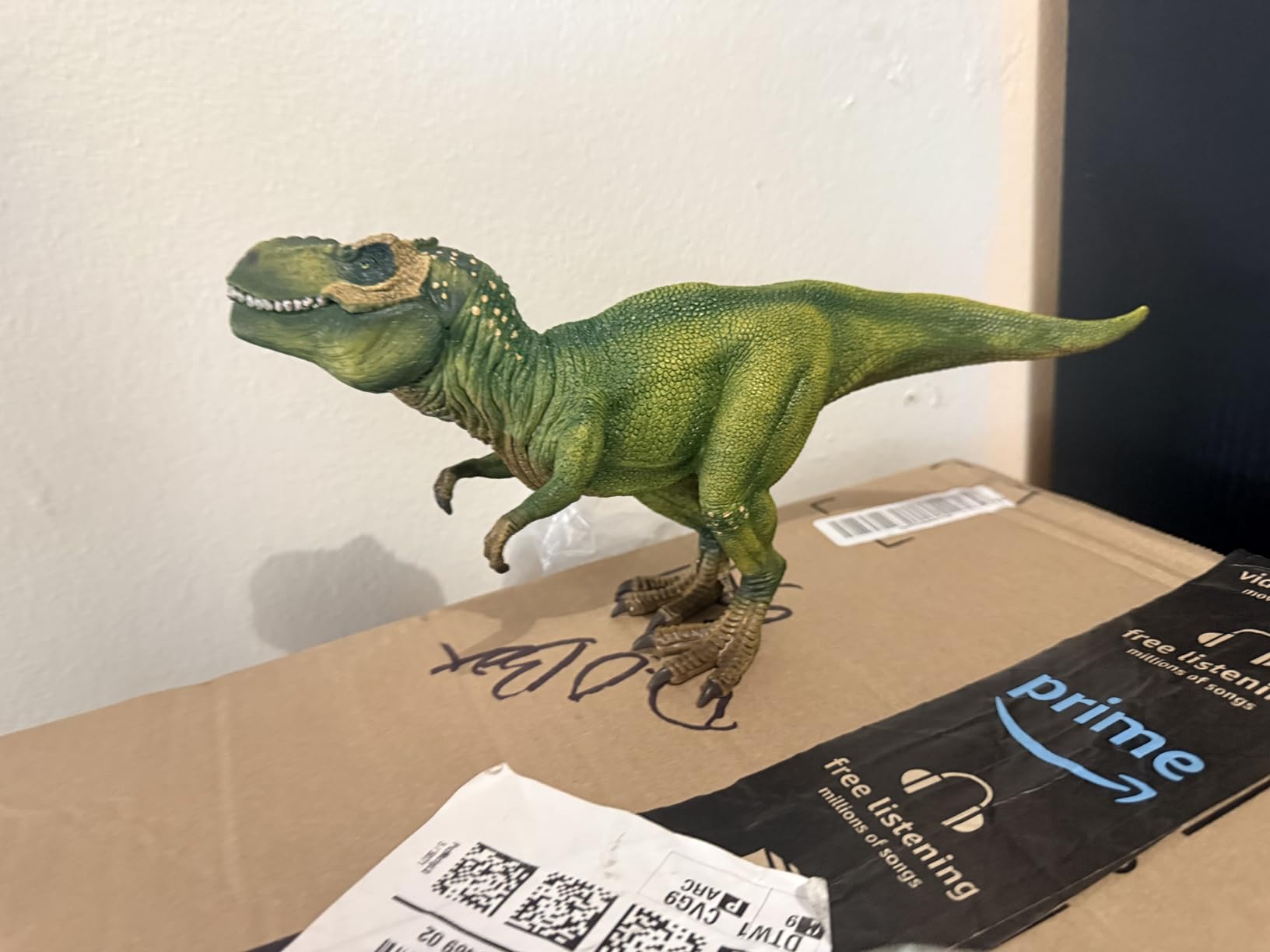 Schleich Dinosaurs - 4 PC Red Dinosaur Playset for Boys and Girls - with T Rex Figure, Allosaurus, Intrepidus and Majungasaurus - Jurassic Era Realistic Dino Figurine Toys for Kids 3+ | 77726 customer photo 2