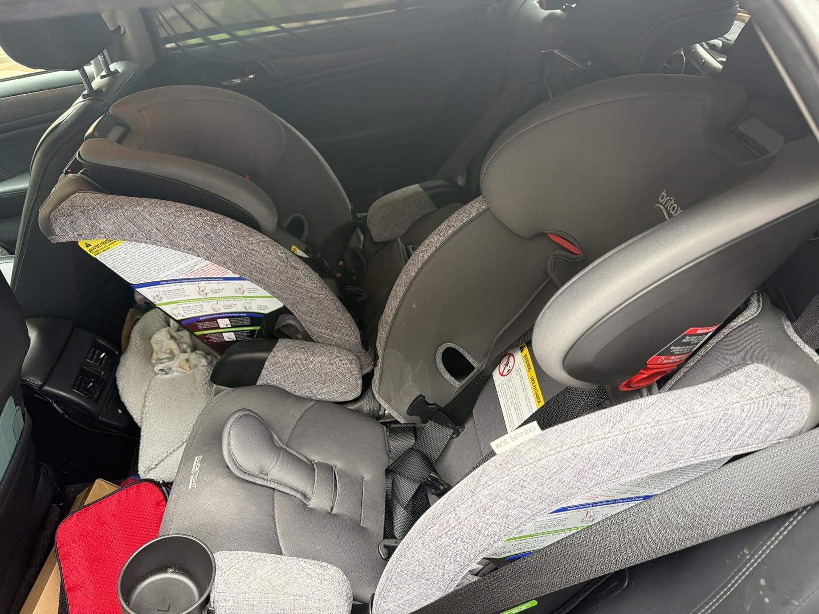 Britax One4Life All-in-One Car Seat, Up to 10 Years of Use, Rear Facing, Forward Facing, & Booster Modes, Extended Rear-Facing, ClickTight Installation & Breathable SafeWash Fabrics - Mineral Gray customer photo 2