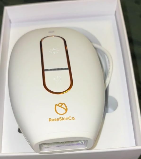RoseSkinCo Lumi IPL Laser Hair Removal Device, At Home Permanent Hair Reduction on Face, Bikini, Legs, Arms, Underarms, Safe & Gentle Intense Pulsed Light Handheld Device, Rose/Gold customer photo 1