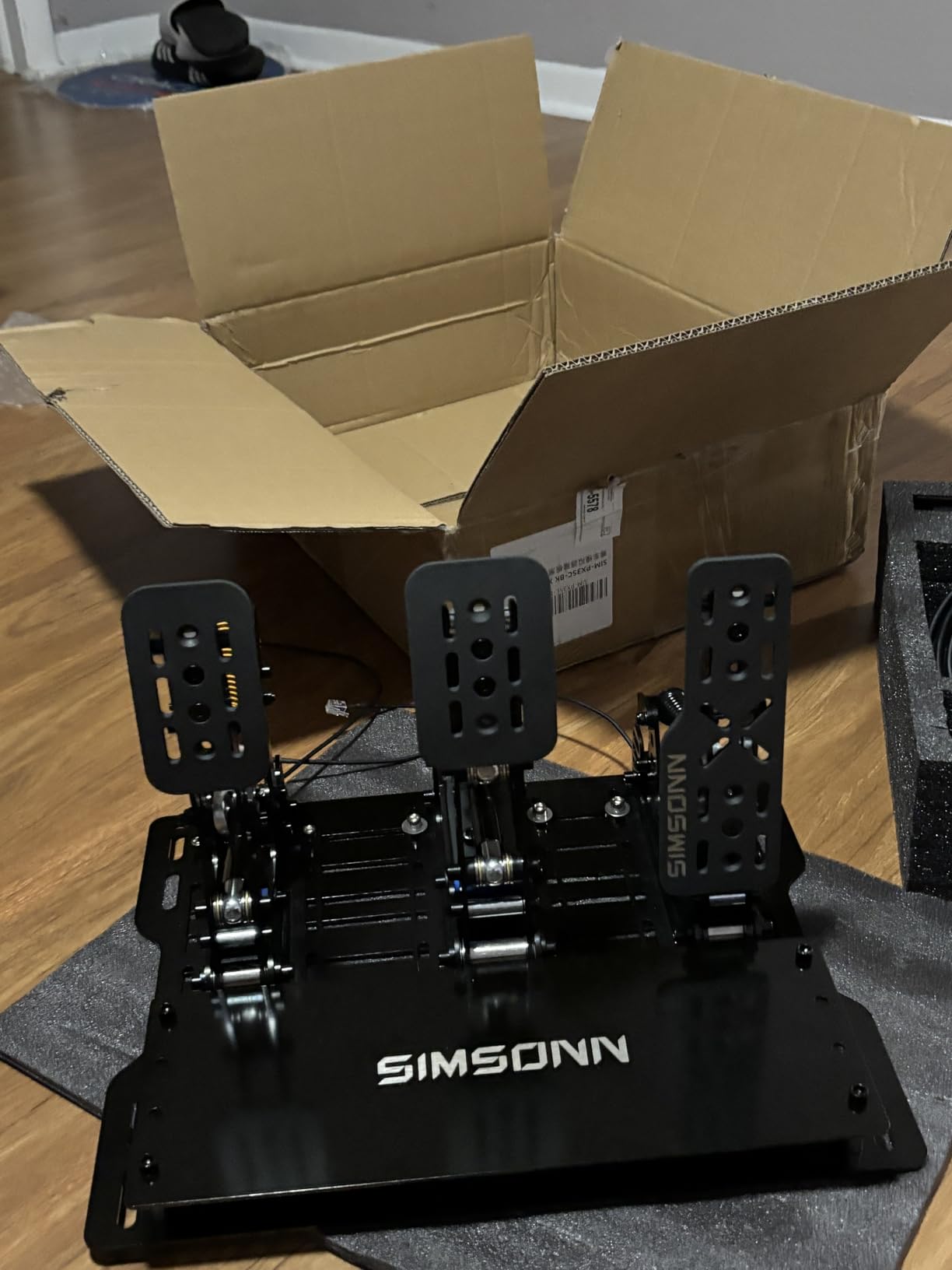 SIMSONN Plus X Racing Simulator Hydraulic Pedals Sim Racing Pedals (Plus X Black P2-H2) customer photo 2