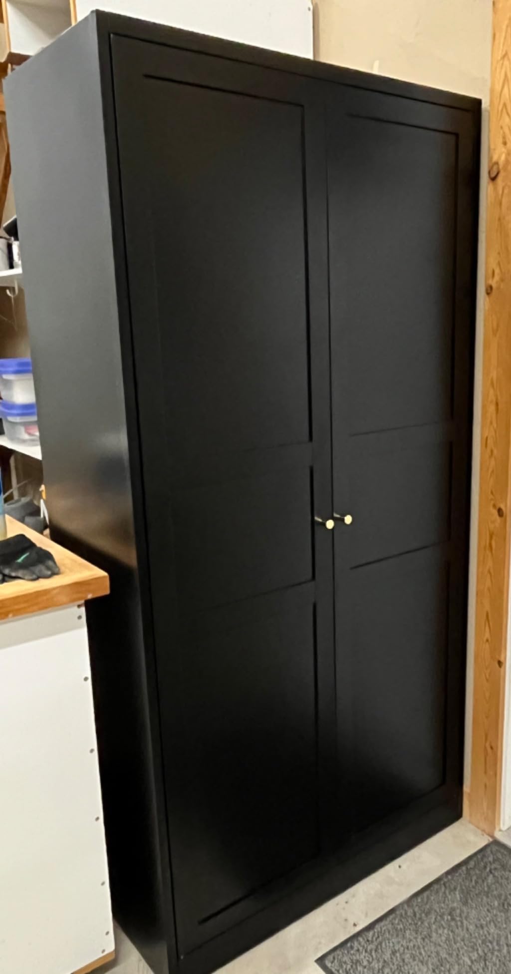 BYNSOE Metal Armoire Wardrobe Closet with 2 Drawers 71