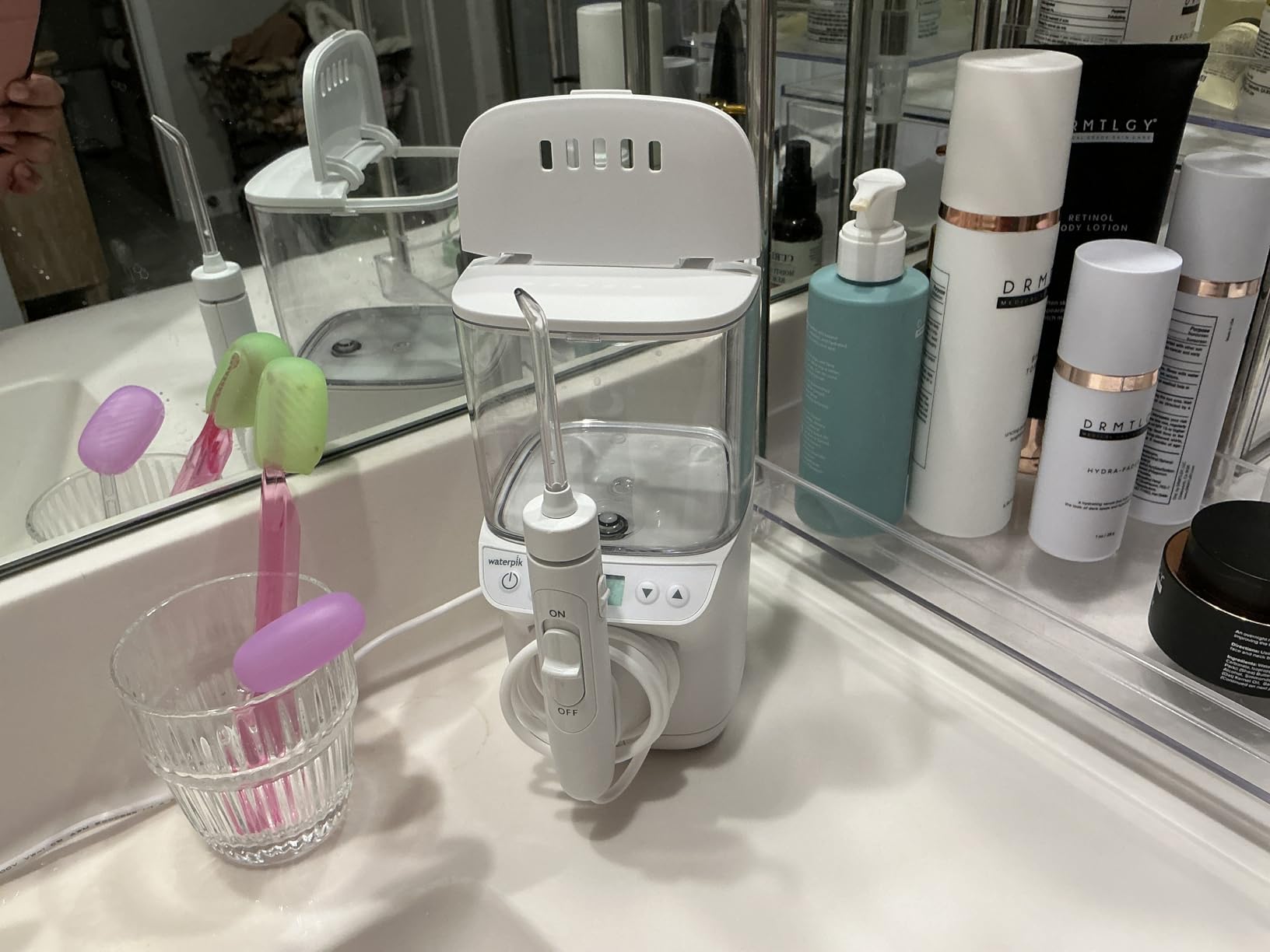 Waterpik Promax Water Flosser with SmartAdvance Mode for Daily Gum Health and Cleaning Teeth, Braces, Implants, ADA Accepted, Small Quiet Design, Electric Flosser with 10 Settings, 5 Tips, WF-23 customer photo 1