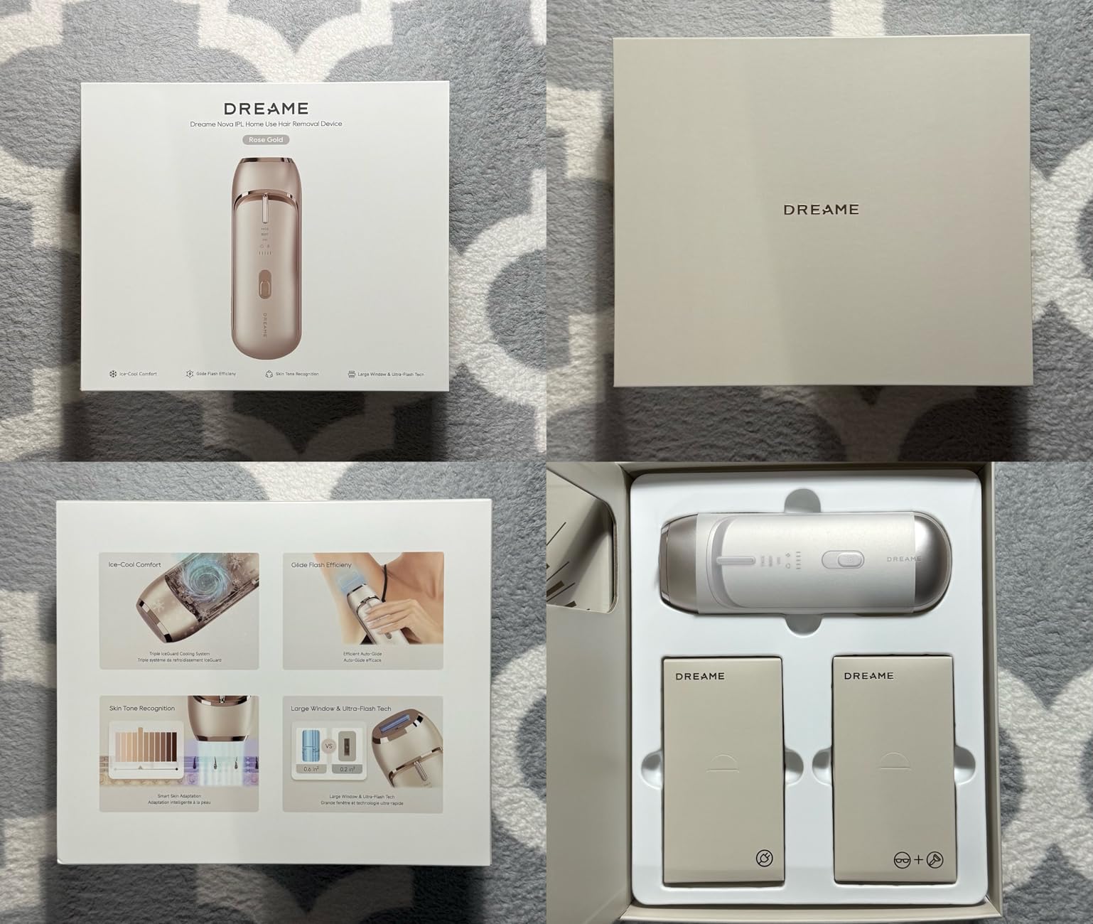 Dreame Nova IPL Hair Removal with Dual-Lamp 27J Output, Sapphire ICE Cooling, 3.9cm² Window, 0.2s Flash, Adaptizone AI Detection, Photon Skincare, Up to 96% Reduction Full-Body for Women and Men customer photo 1
