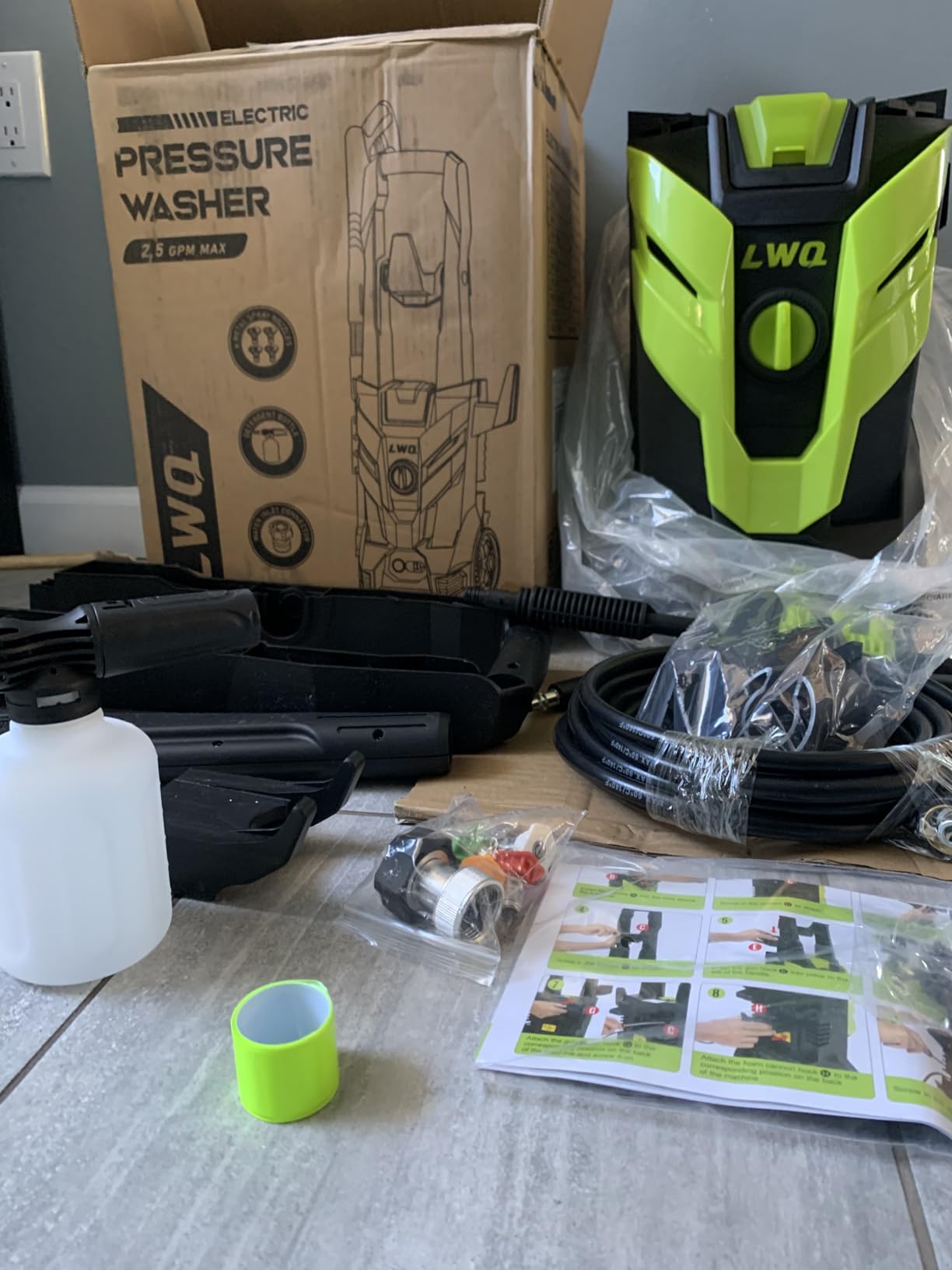 Pressure Washer, Power Washer with 4 Quick Connect Nozzles 1 Foam Cannon, High Pressure Cleaning Machine for Cars/Fences/Driveways/Patios/Farms/Home Cleaning customer photo 1