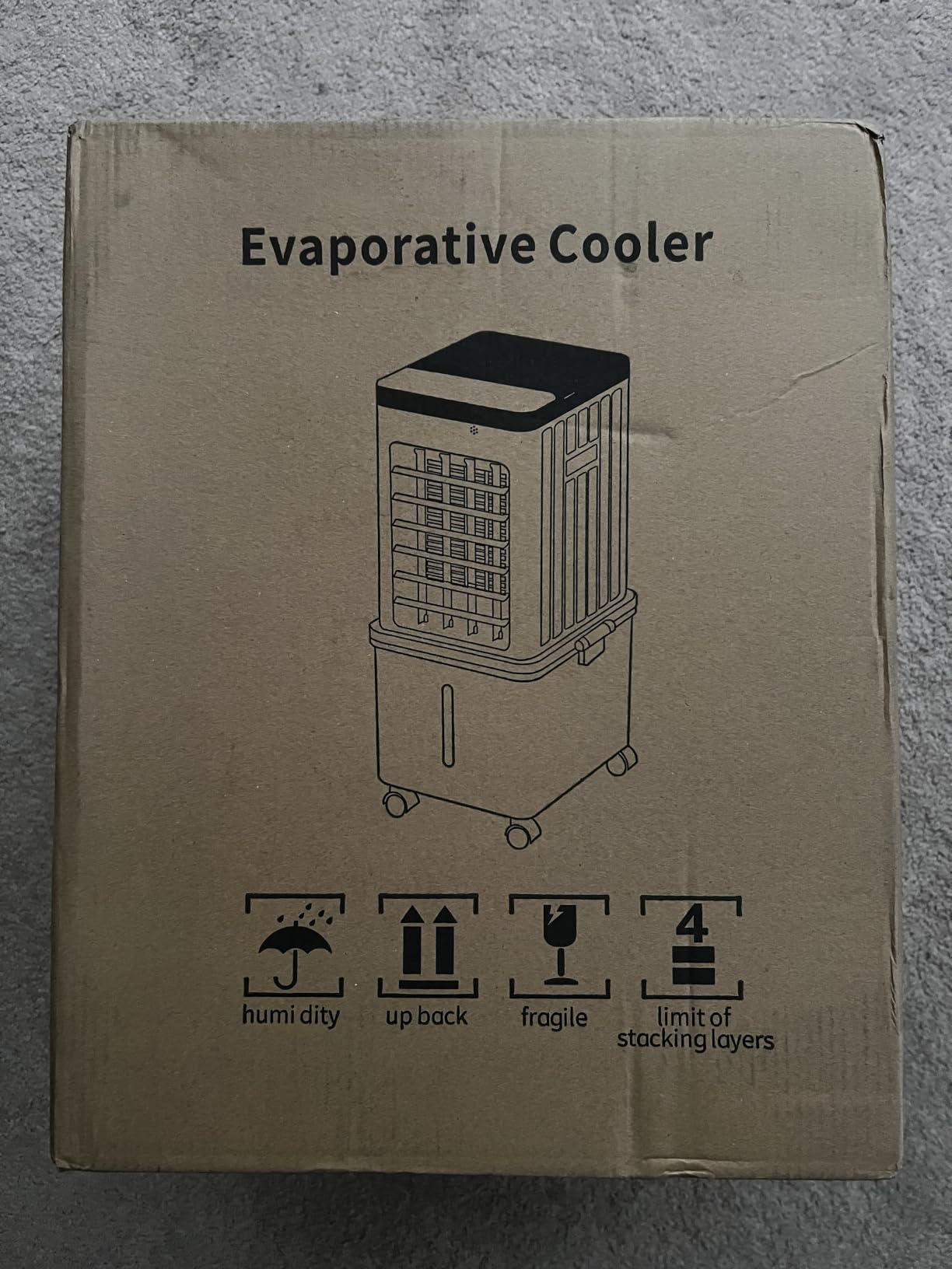Swamp Cooler, Portable Air Conditioners with 3 Wind Modes, 3 Speeds, 3.5-Gallon Water Tank for Evaporative Air Cooler Long Cooling, 45 dB Windowless Air Conditioner 120° Oscillation 4 Ice Packs customer photo 2