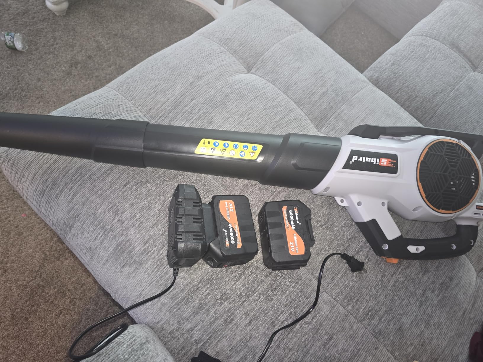 Sihuird Leaf Blower Cordless, 765CFM Electric Leaf Blowers with 2 x 7.8Ah Batteries and Dual Rapid Charger, 3-Speed & Turbo Mode - SL9501 customer photo 1