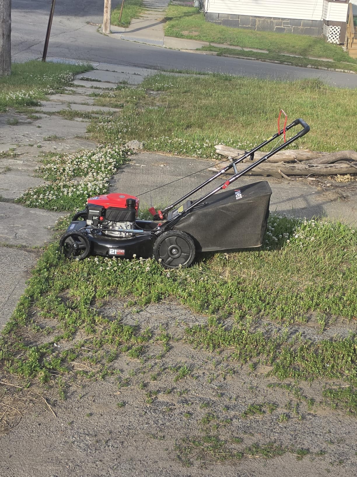 AMERISUN 21 Inch Gas Lawn Mower, 2-in-1 Mulching & Side Discharge, 144cc 4-Stroke OHV Engine, 6-Position Height Adjustment, Lightweight Push Mower for Small to Medium Yards customer photo 2