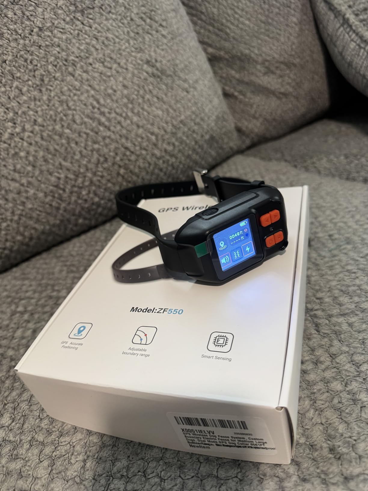 GPS Wireless Dog Fence System, Custom Boundary Electric Fence for Medium Large Dogs, Dual Mode GPS Dog Collar 6561FT Radius Range, Rechargeable IPX7 Waterproof, Outdoor Use customer photo 1