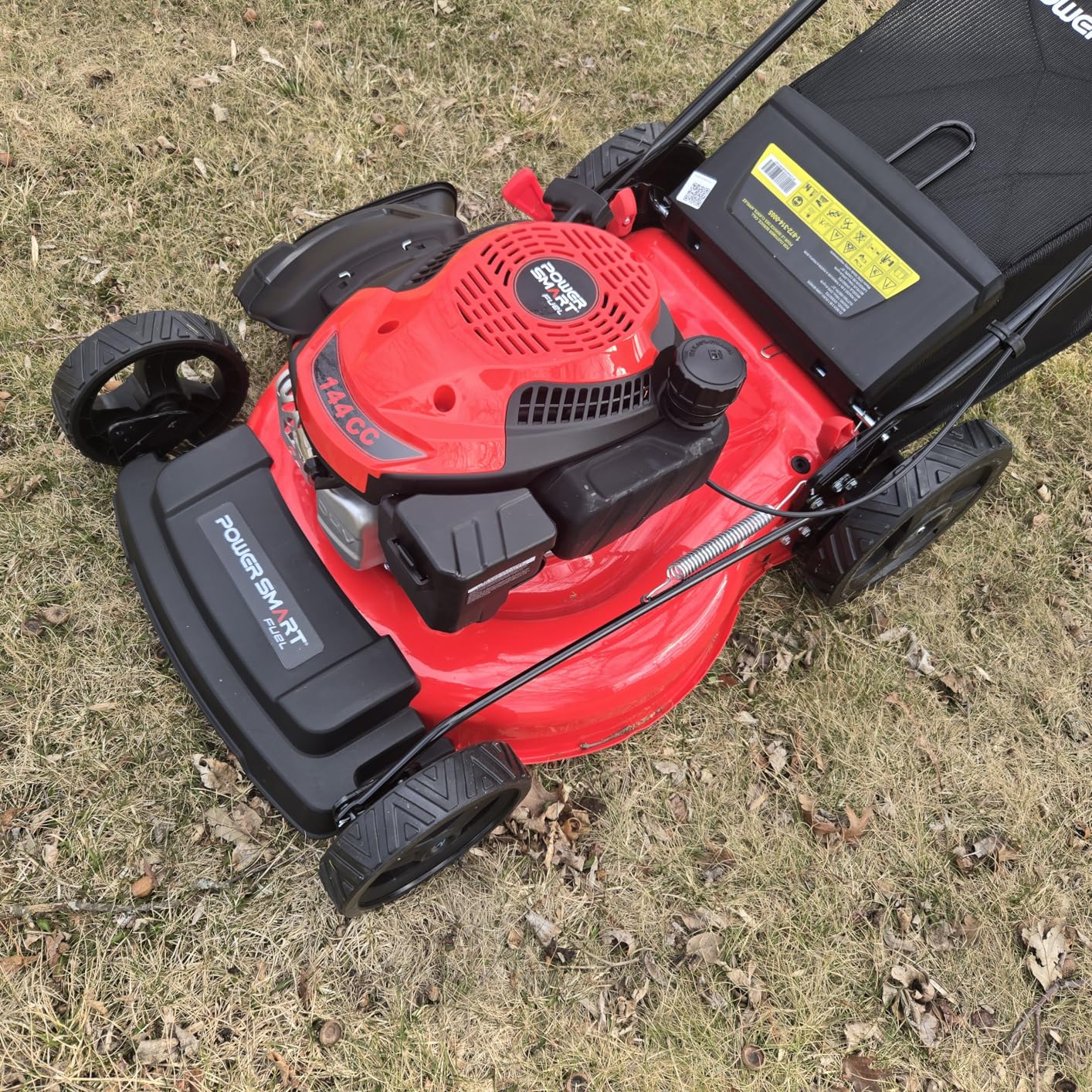 PowerSmart EasyCut 18-Inch Gas Lawn Mower, 144cc 4-Stroke OHV Engine, Push Walk-Behind, 3-in-1 Mulch/Bag/Side Discharge, Steel Deck, 6 Height Adjustment customer photo 2