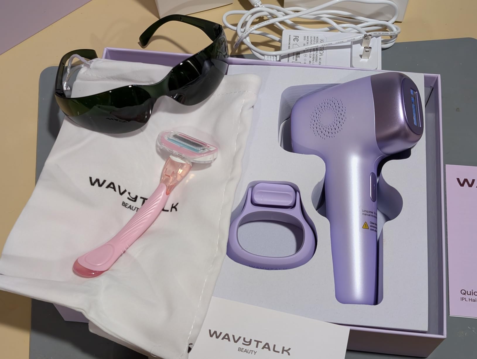 Wavytalk IPL Hair Removal Device, Bare It with Precision Roller for Face Body Bikini -- Long-Lasting & Painless, 24J Dual-Pulse & Ice Cooling, At-Home Use for Women and Men, Corded customer photo 2