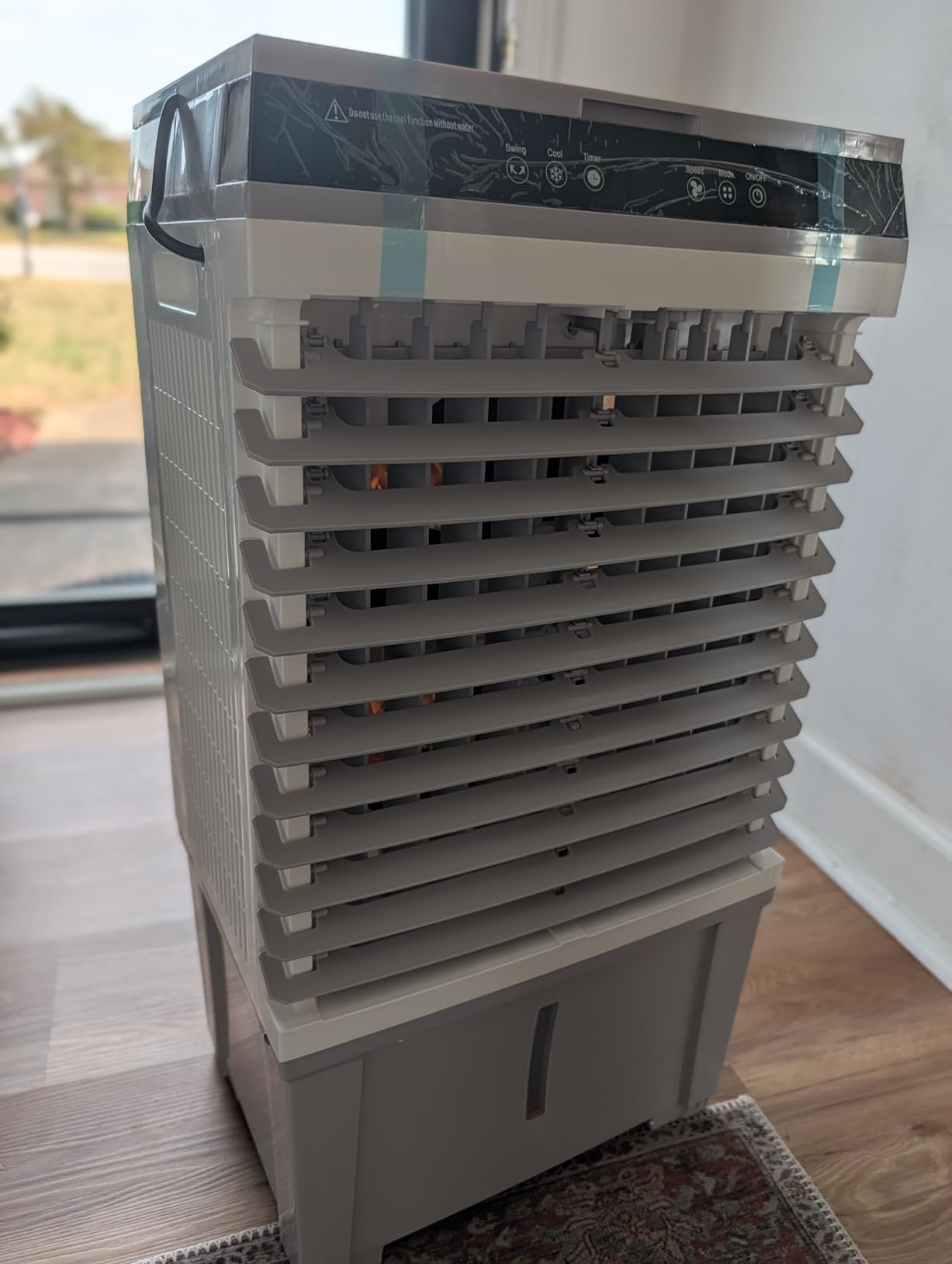 Uthfy 1800 CFM Swamp Cooler Air Conditioner, 3-IN-1 Portable Evaporative Air Cooler with 5.3 Gal Water Tank, 6 Ice Packs, Remote, 12H Timer, 120° Oscillation, Cooling Fan for Room Bedroom Home Office customer photo 1