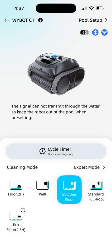 WYBOT C1 Robotic Pool Vacuum for Inground Pools, 4-in-1 Above Ground Cordless Pool Cleaner Lasts 160 Mins Runtime, Smart Navigation, Support App Control customer photo 2