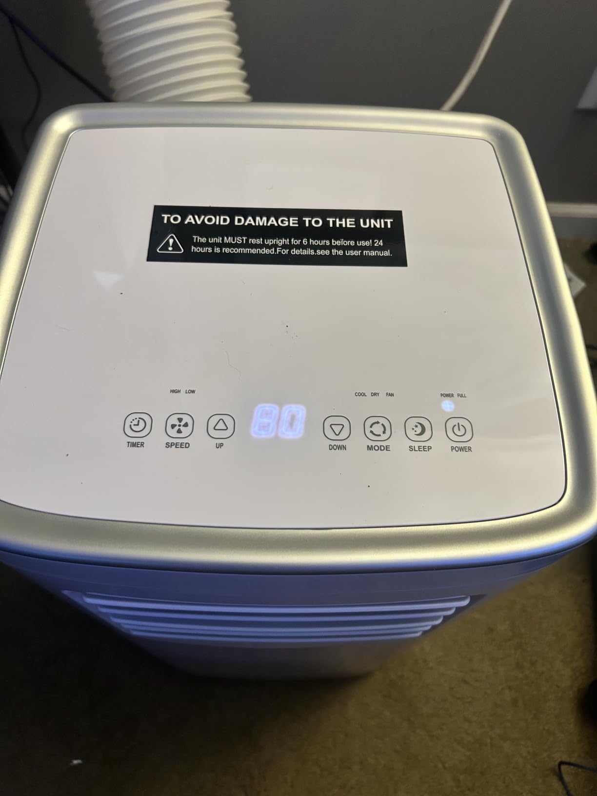 Coolblus Portable Air Conditioners 14000 BTU, 4 in 1 Portable AC Unit with Heat/Cool/Dehumidify/Fan, Wi-Fi Smart Quiet AC Cool Up to 650 Sq.Ft, Remote Control, Auto Swing, White customer photo 1