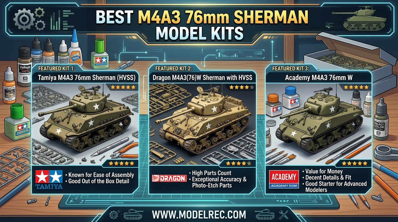 Best M4A3 76mm Sherman Model Kits