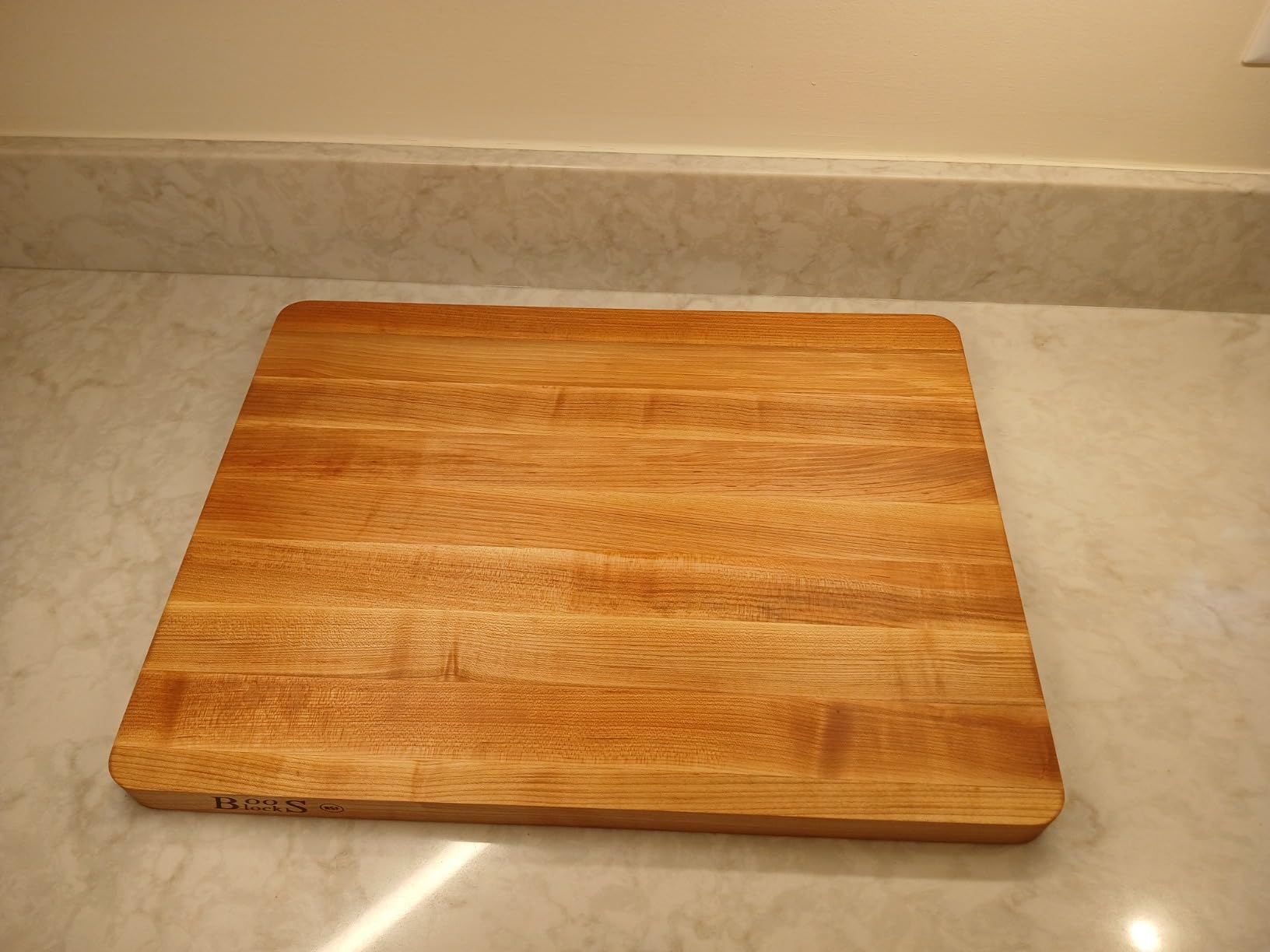 John Boos Chop-N-Slice Series Rectangular Maple Cutting Board, 16