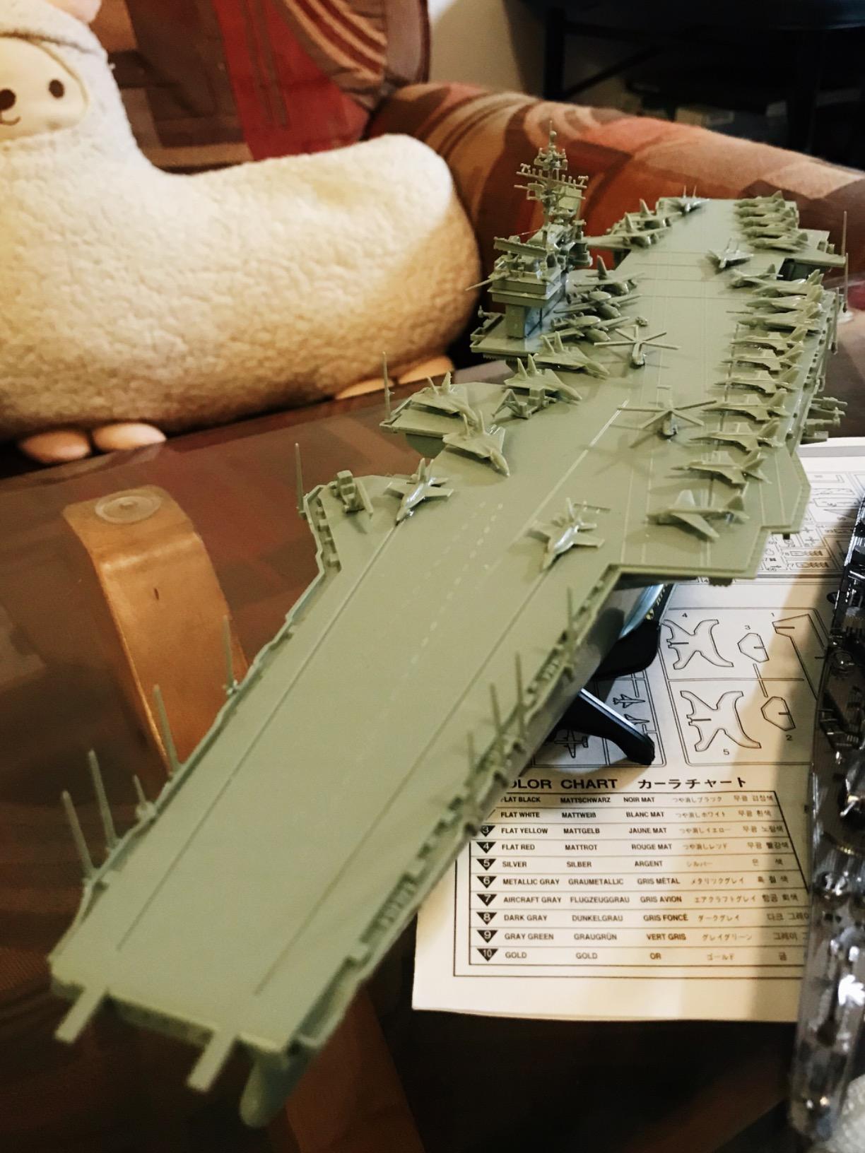 Academy U.S.S Kitty Hawk Model Kit customer photo 1