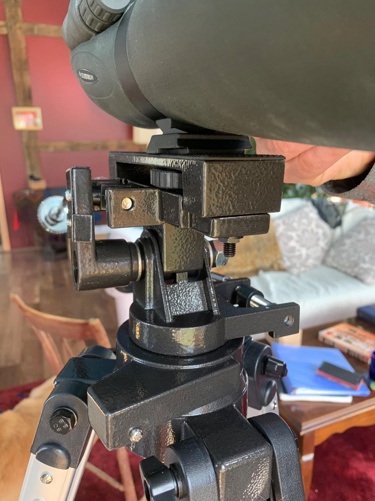 Celestron Heavy Duty Alt-Azimuth Tripod - Sturdy Extendable Aluminum Tripod for Spotting Scope, Binocular, Camera, and Small Telescope customer photo 2