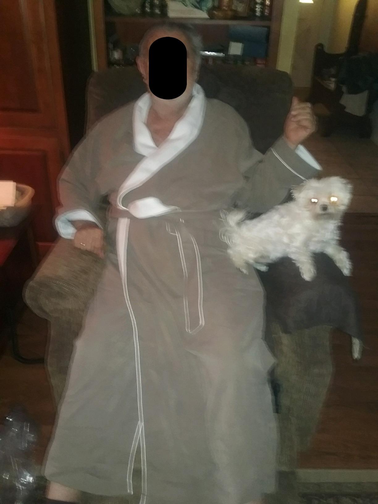 Luxury Spa Robe - Microfiber with Cotton Terry Lining customer photo 1