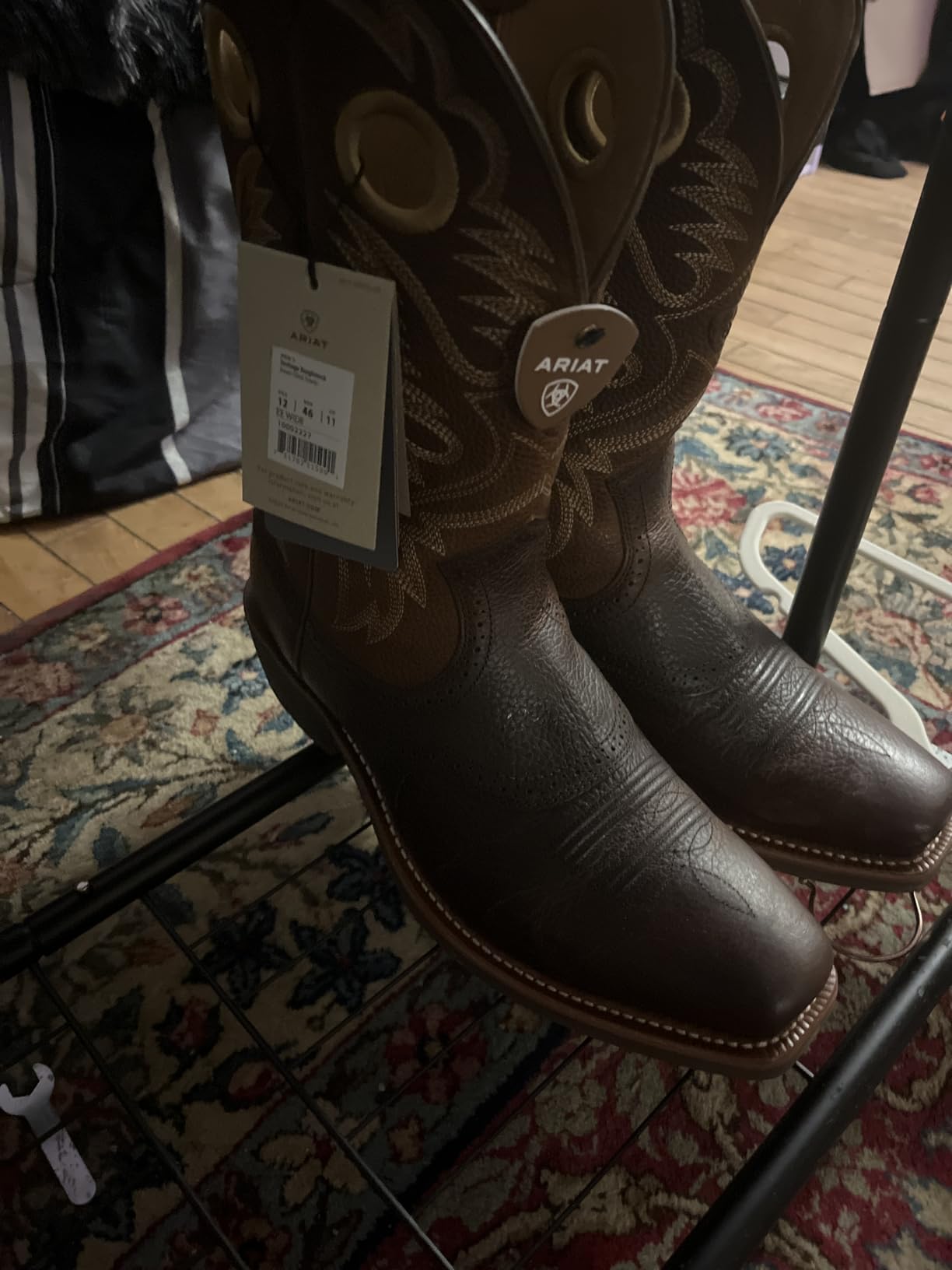 Ariat Heritage Roughstock Western Boot - Men's Square Toe Leather Work Boot customer photo 2