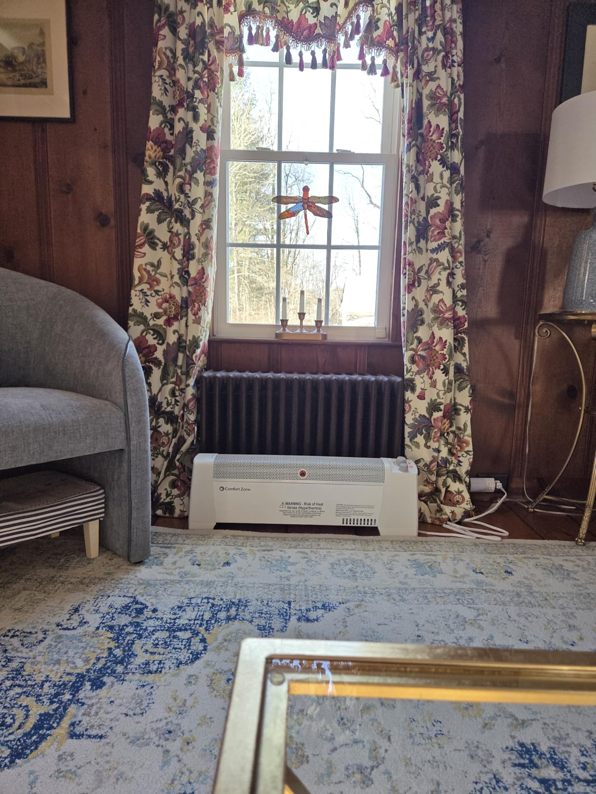 Comfort Zone Electric Baseboard Space Heater with Adjustable Thermostat, Dent-Proof End Panels, Overheat Protection, Tip-Over Switch, & Stay-Cool Body, Ideal for Home, Bedroom, & Office, 1,500W, CZ600 customer photo 1
