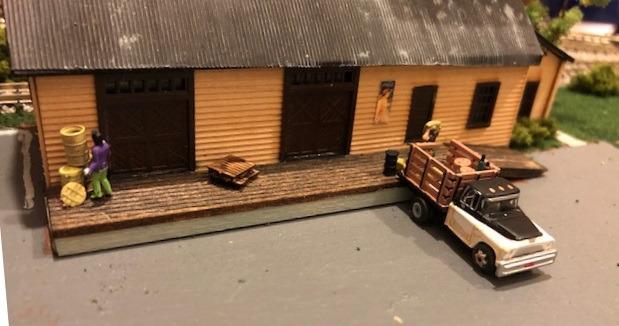 Woodland Scenics Henry's Haulin 1955 Chevy Truck w/Figure & Acc. N Scale customer photo 2