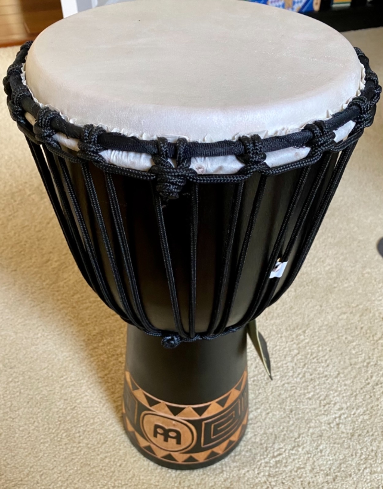Meinl Percussion HDJ1-M Djembe with Mahogany Wood - NOT MADE IN CHINA - 10