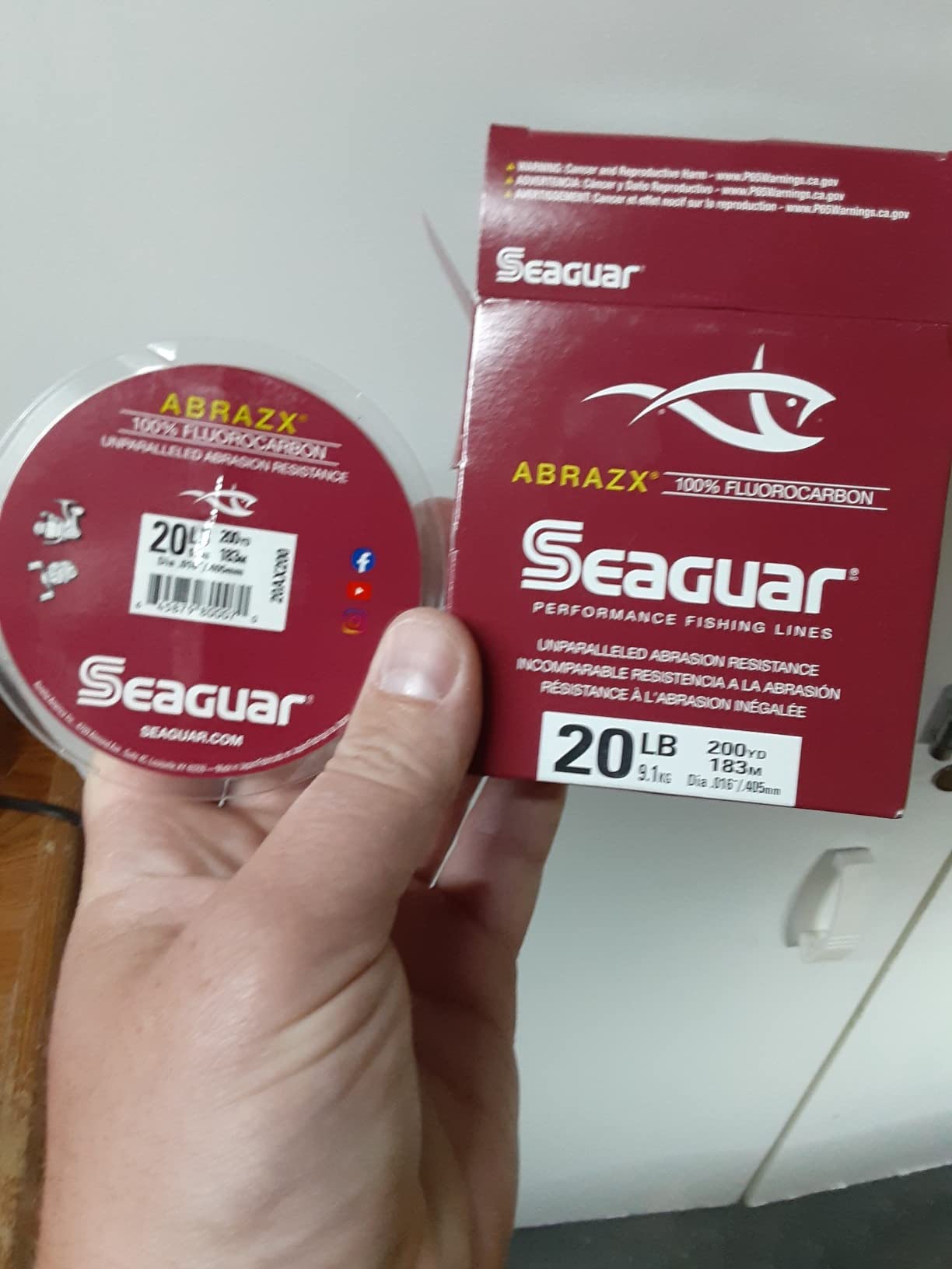 Seaguar AbrazX Freshwater Abrasion Resistant Fluorocarbon Fishing Line for Docks, Rocks, Weeds & Logs - Multiple Sizes customer photo 1