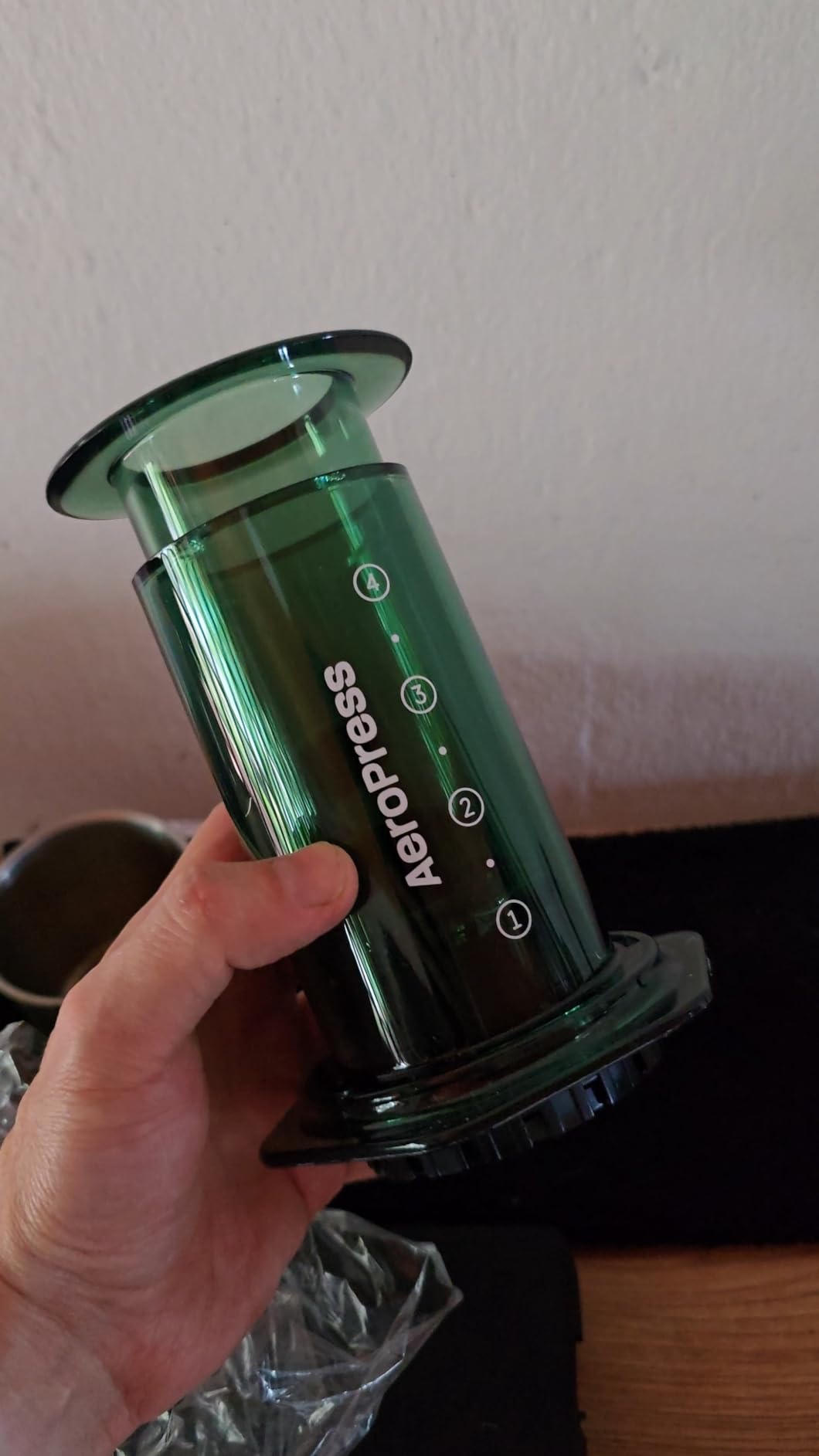 AeroPress Original Coffee Press - All-in-One French Press, Pour-Over & Espresso Style Manual Brewer, 2 Min Brew for Less Bitterness, More Flavor, Small Portable Coffee Maker, Travel & Camping customer photo 1