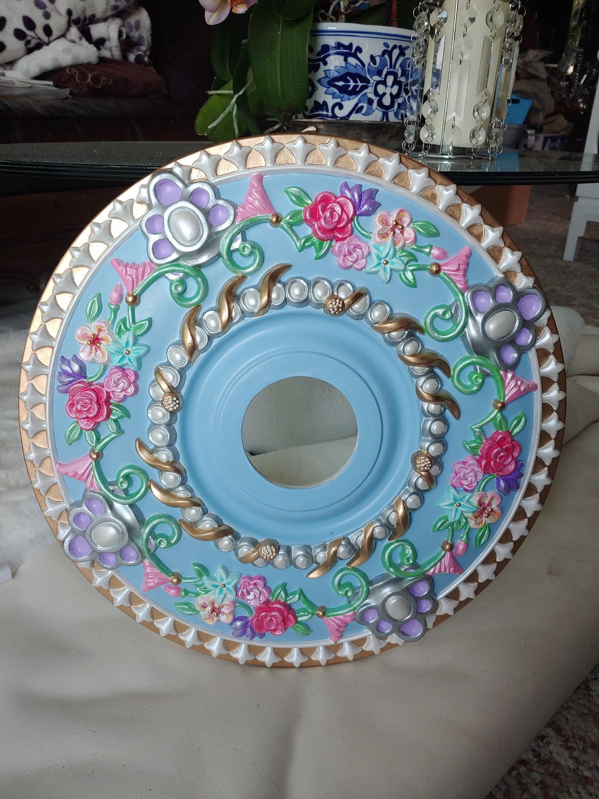 Ekena Millwork CM18RO 18-Inch OD x 3 1/2-Inch ID x 1 1/2-Inch P Rose Ceiling Medallion customer photo 2