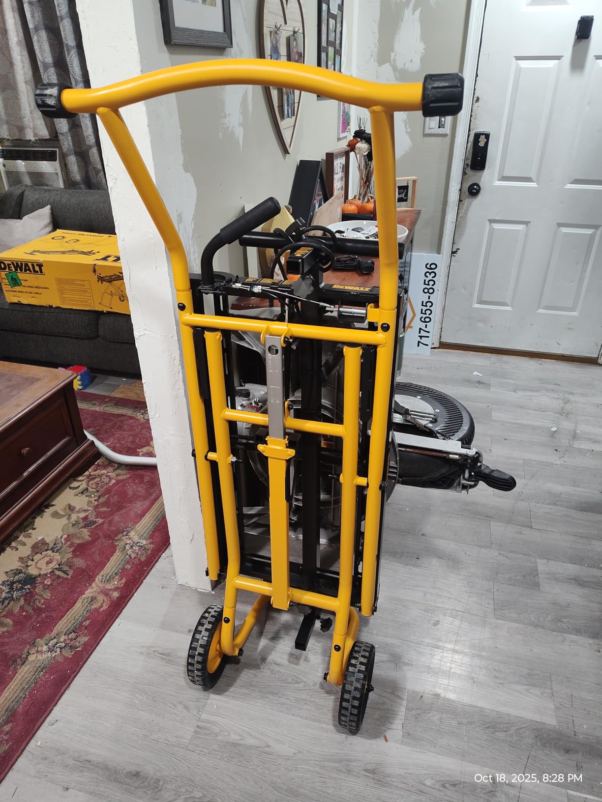 DEWALT Miter Saw Stand With Wheels, 32-1/2 in. x 60 in Foldable Rolling Stand (DWX726) customer photo 1