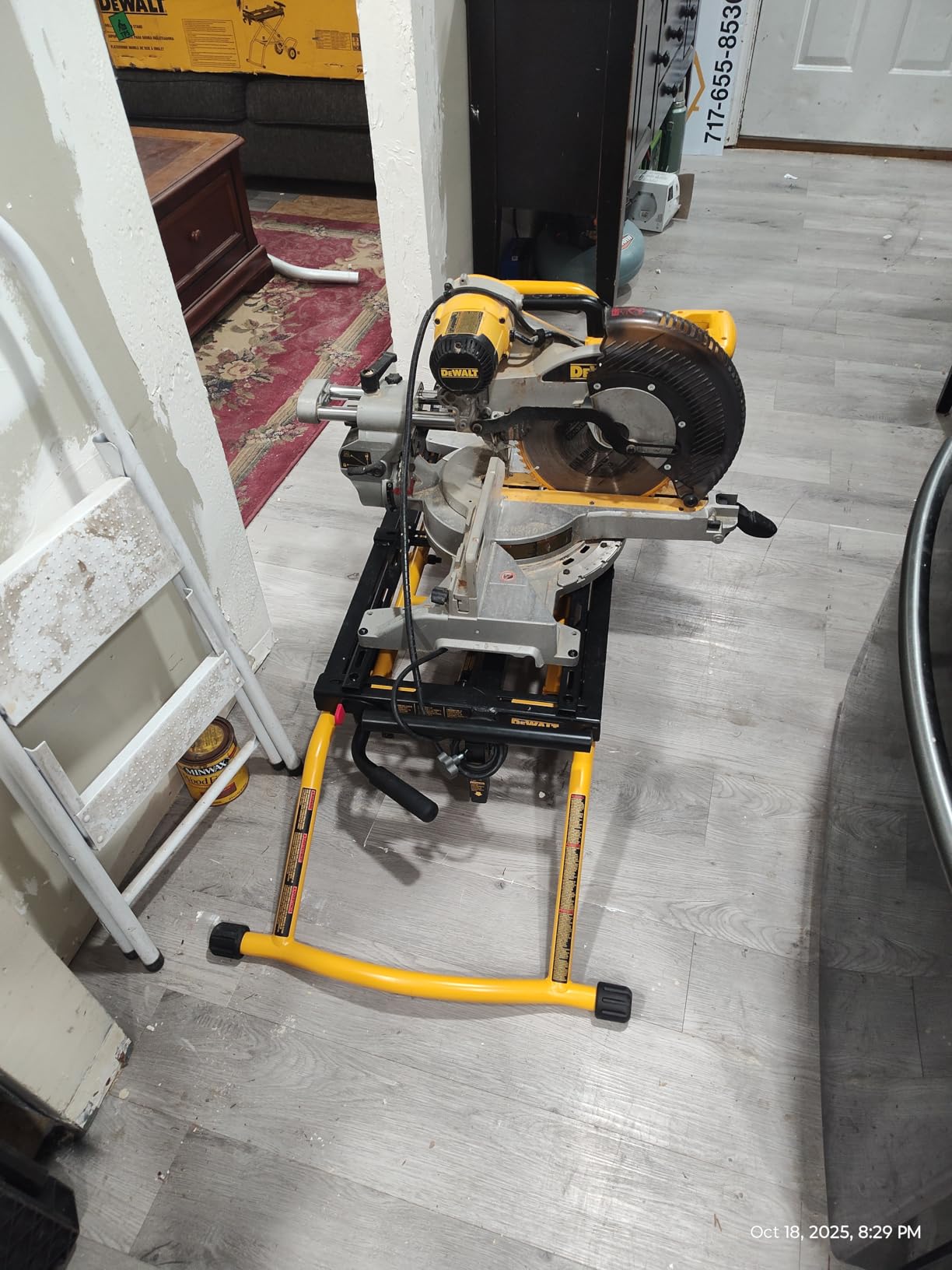DEWALT Miter Saw Stand With Wheels, 32-1/2 in. x 60 in Foldable Rolling Stand (DWX726) customer photo 2