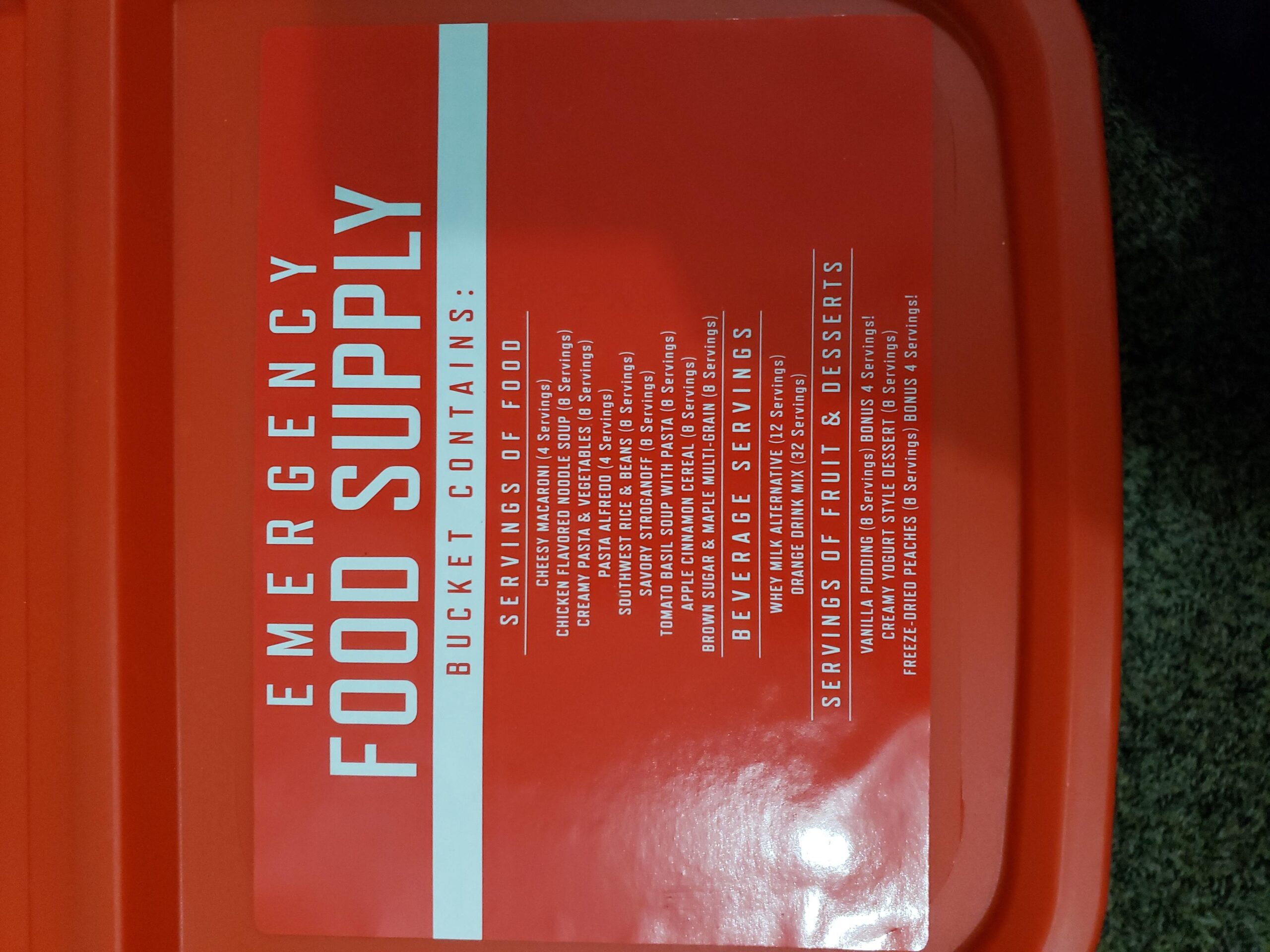 ReadyWise Emergency Food Supply - 360 Servings, 3 Buckets, Freeze Dried & Dehydrated Long Term Meals, 25-Year Shelf Life customer photo 1