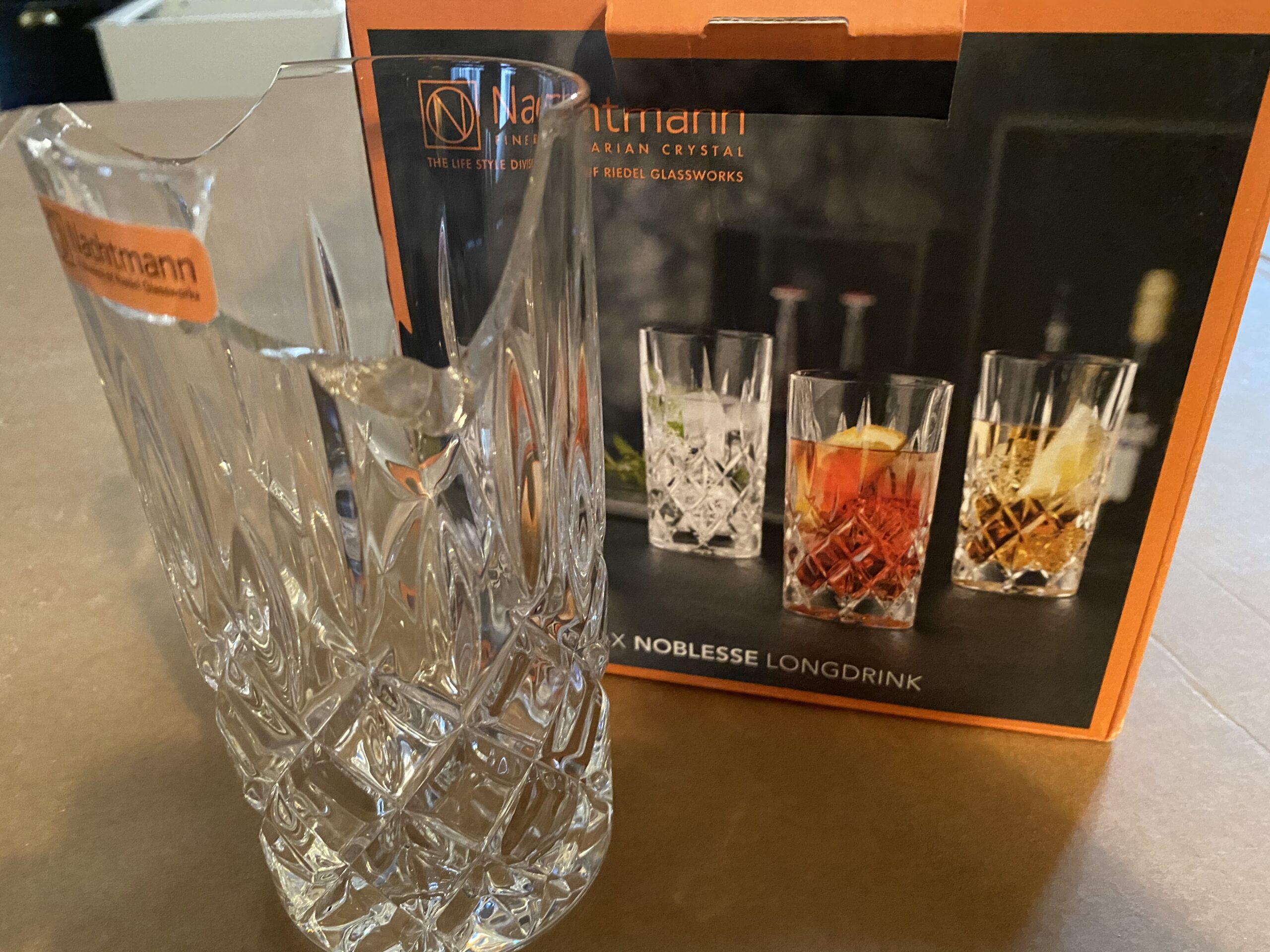 Nachtmann Noblesse 13 oz Crystal Glass Long Drink, Set of 4 - 6
