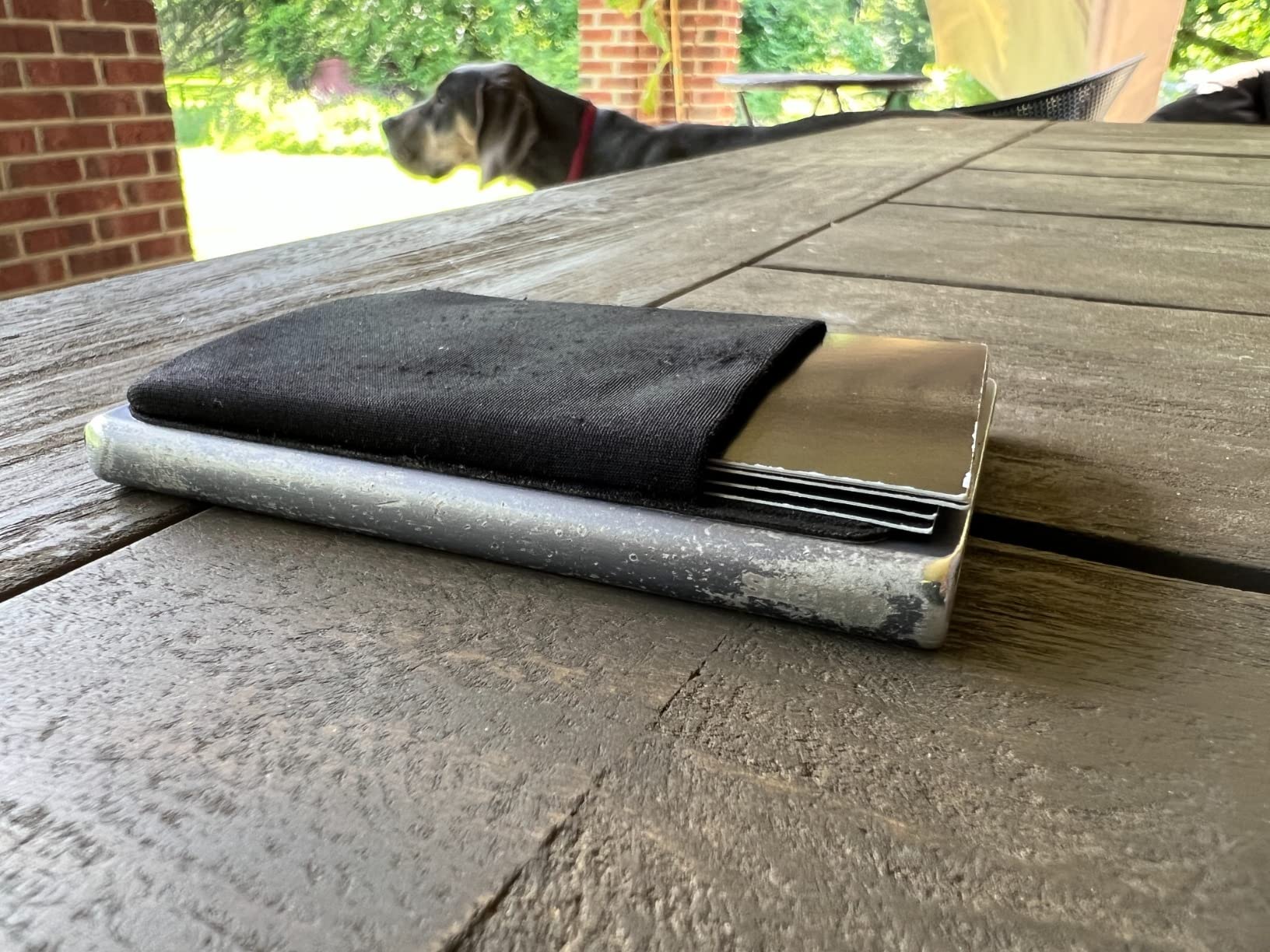 Reddot Award Winning Card Protector in Titanium Color, Very Slim Credit Card Holder / Wallet with RFID Protection, with One Click All 6 Cards Slide Out Gradually customer photo 1