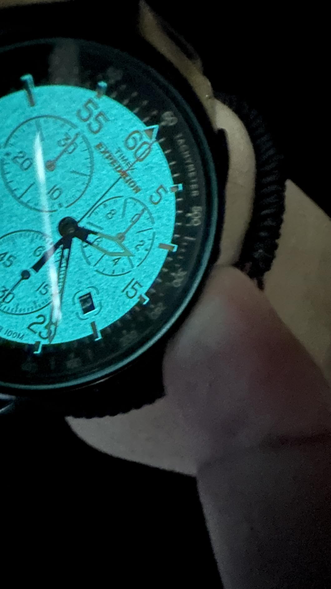 Timex Expedition Field Chronograph 43mm Men's Analog Watch | INDIGLO Backlight | 100M Water Resistance customer photo 2