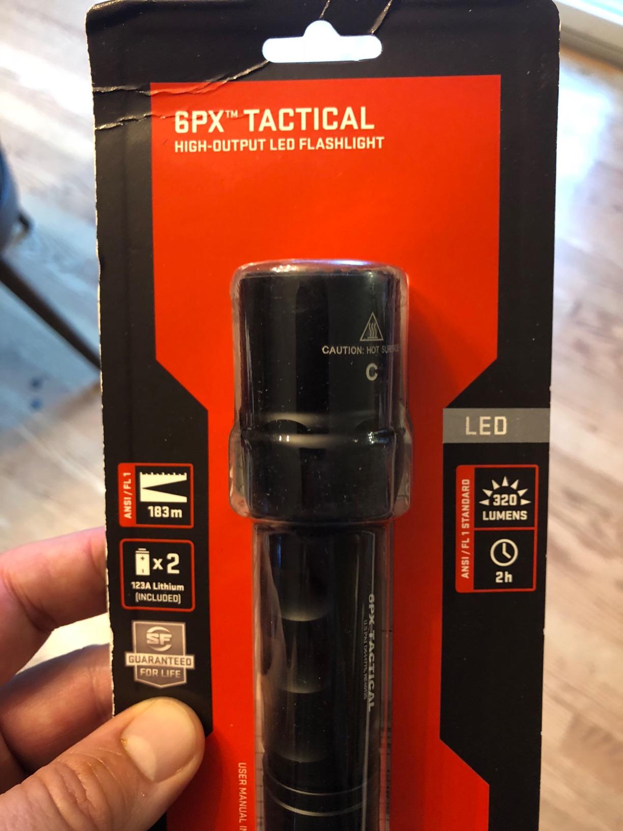 SureFire 6PX Tactical Single-Output LED Flashlight with anodized Aluminum Body, Black customer photo 1