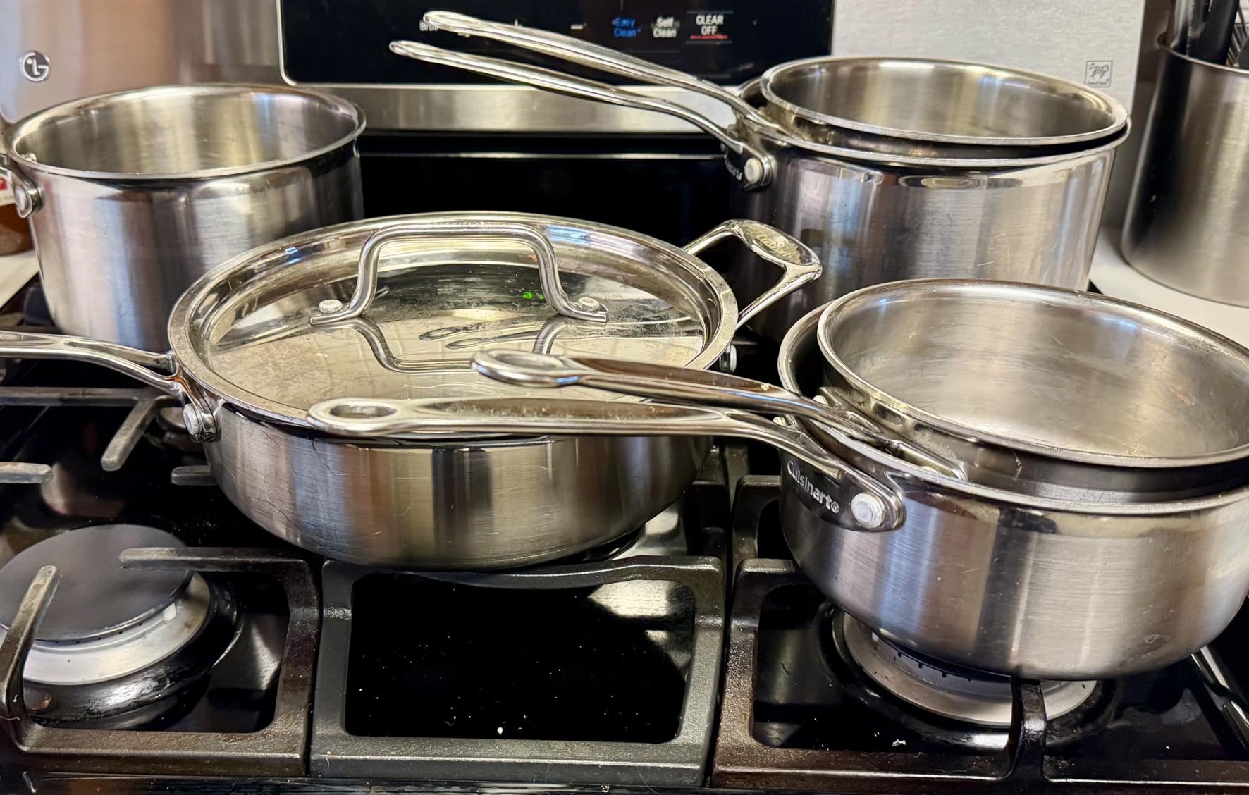 Cuisinart 12-Piece MultiClad Pro Triple Ply Stainless Steel Pots and Pans Set, Cookware Set Compatible with Induction, Electric, Gas Cooktops, Cool Grip Handles, Oven Safe to 500°F, Silver customer photo 2