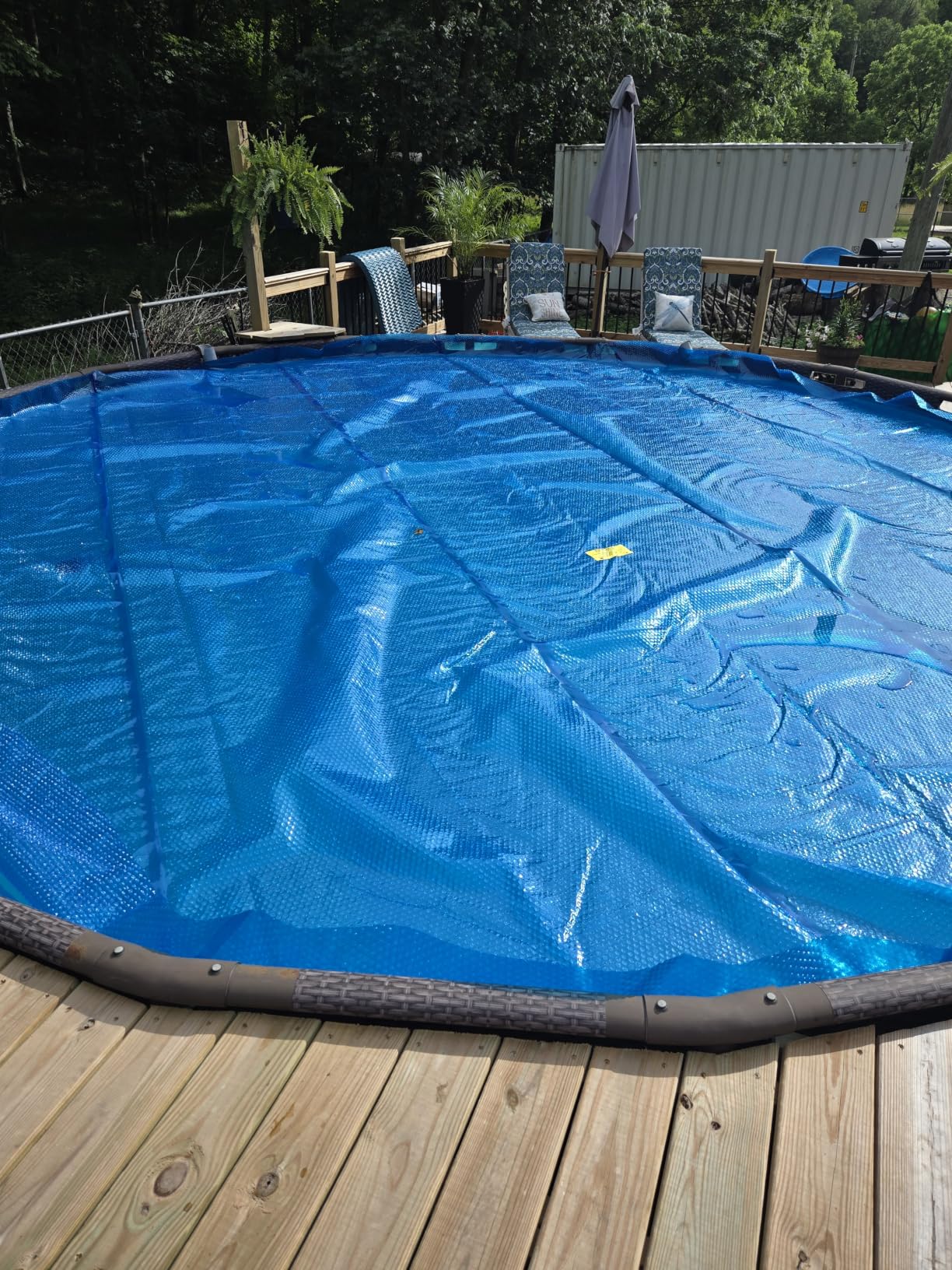 Sun2Solar Blue 24 ft Round Pool Solar Cover | 12 Mil | Heat Retaining Blanket for Inground & Above Ground Swimming Pools customer photo 2