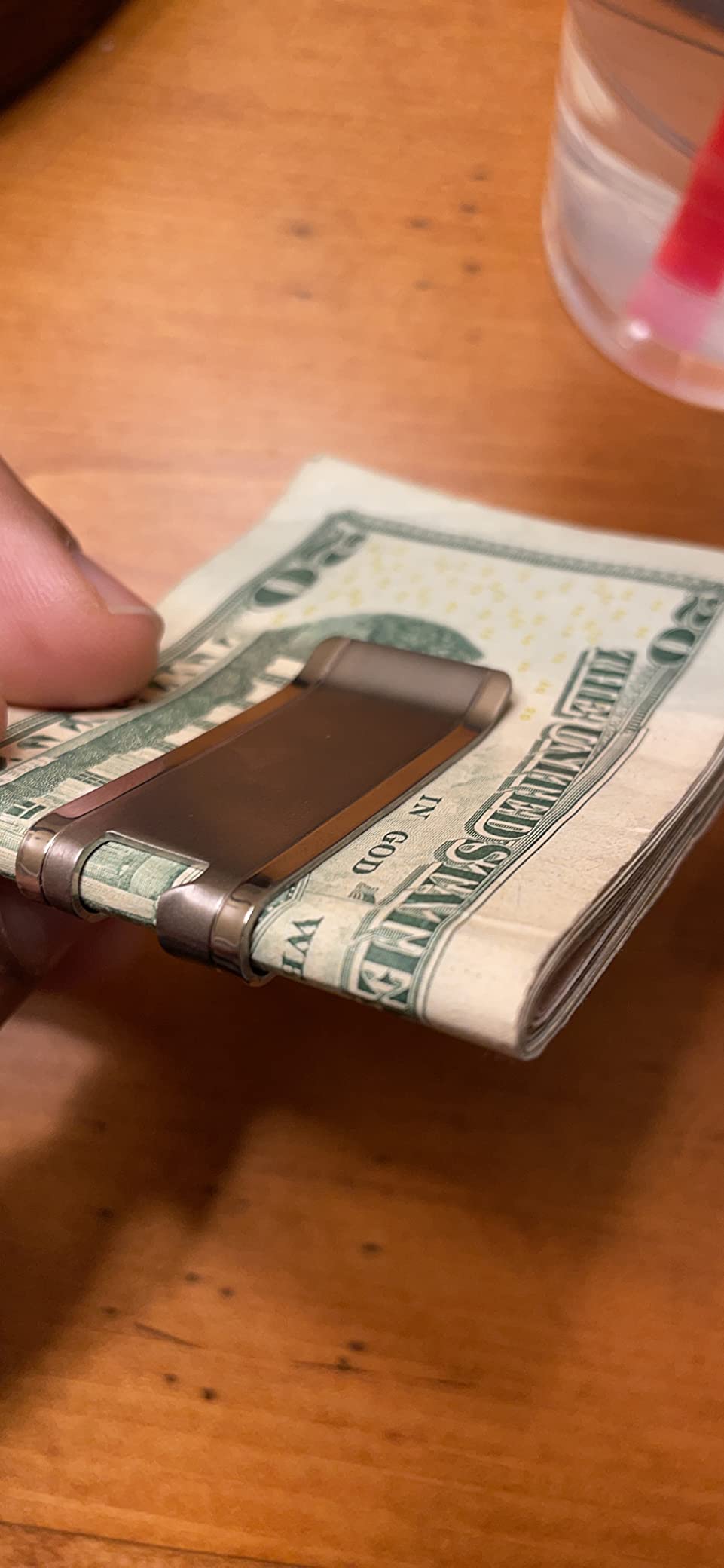 Titanium Slim Cash Metal Money Clip for Men Women Wallet Credit Card Holder customer photo 2