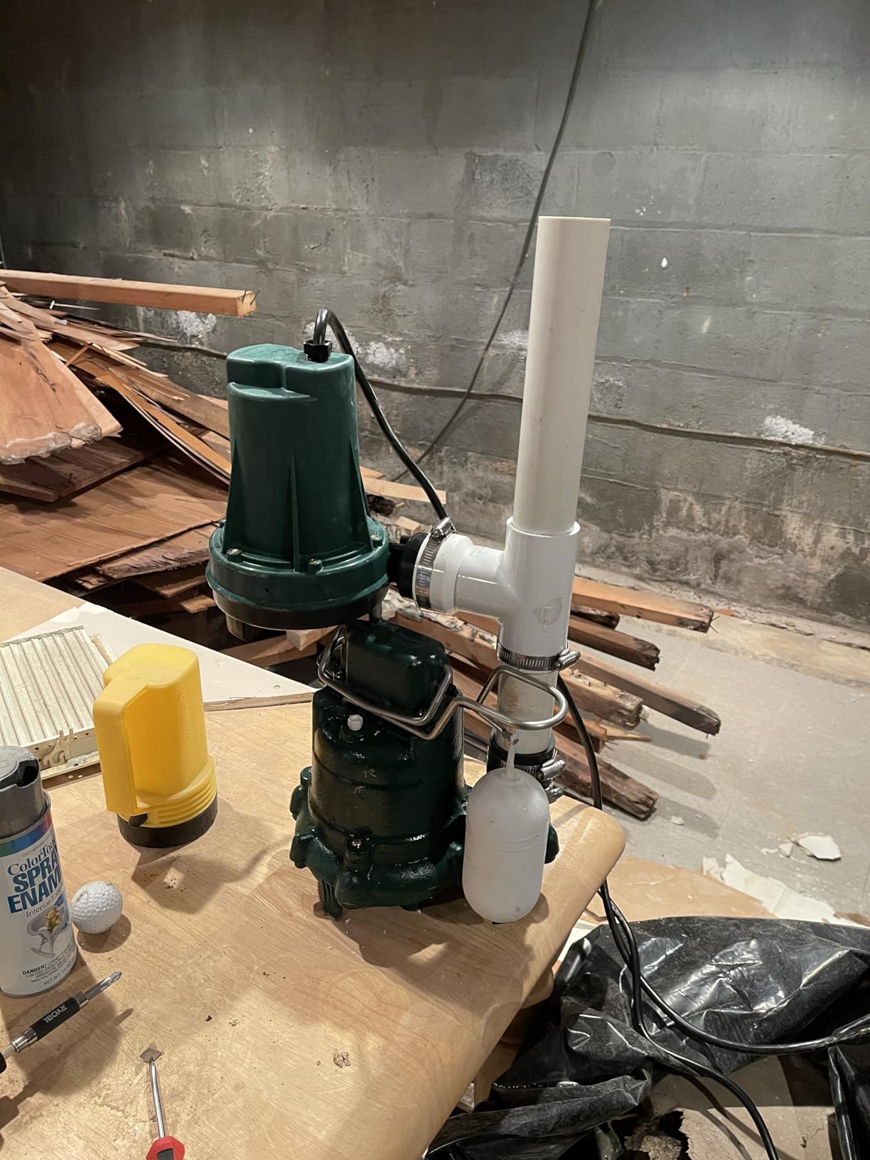 Zoeller 508-0006 AquaNot Spin 508 ProPak - Complete Sump Pump System with M53 Primary Pump & 12 V Battery Backup, Self-Testing, Check Valve & Float Switch customer photo 2
