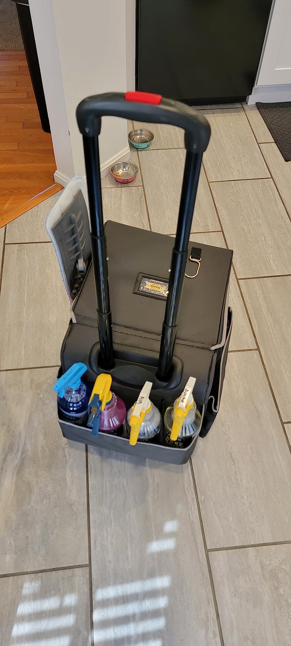 Rubbermaid Commercial Products Executive Quick Carts, Mobile/Travel Office Cart, Large, Dark Gray, for Housekeeper/Sales Rep/Medical Professionals/Home Healthcare/Teachers customer photo 1