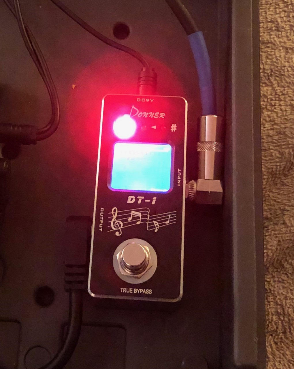 Donner Tuner Pedal, Dt-1 Chromatic Guitar Tuner Pedal with Pitch Indicator for Electric Guitar and Bass True Bypass customer photo 1