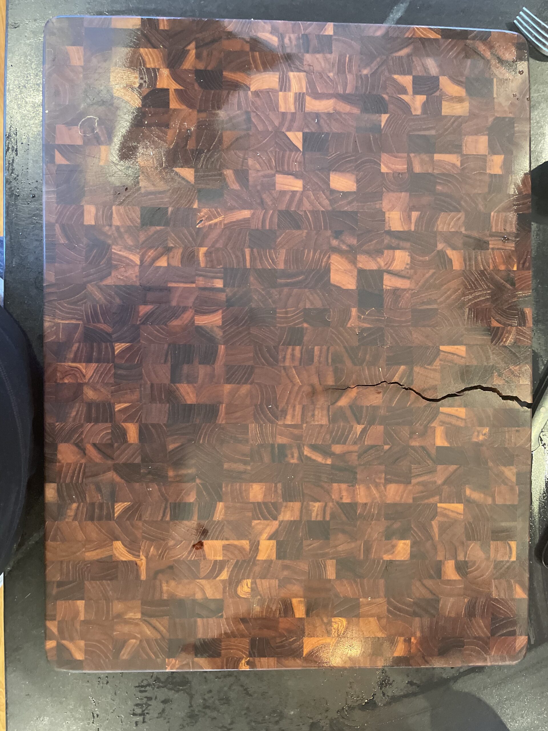 Teakhaus Butcher Block Cutting Board - Large Wooden Cutting Board - Holiday Gift Ideas for Men and Women - Gift-Ready End Grain Wood, Knife Friendly - FSC Certified customer photo 2