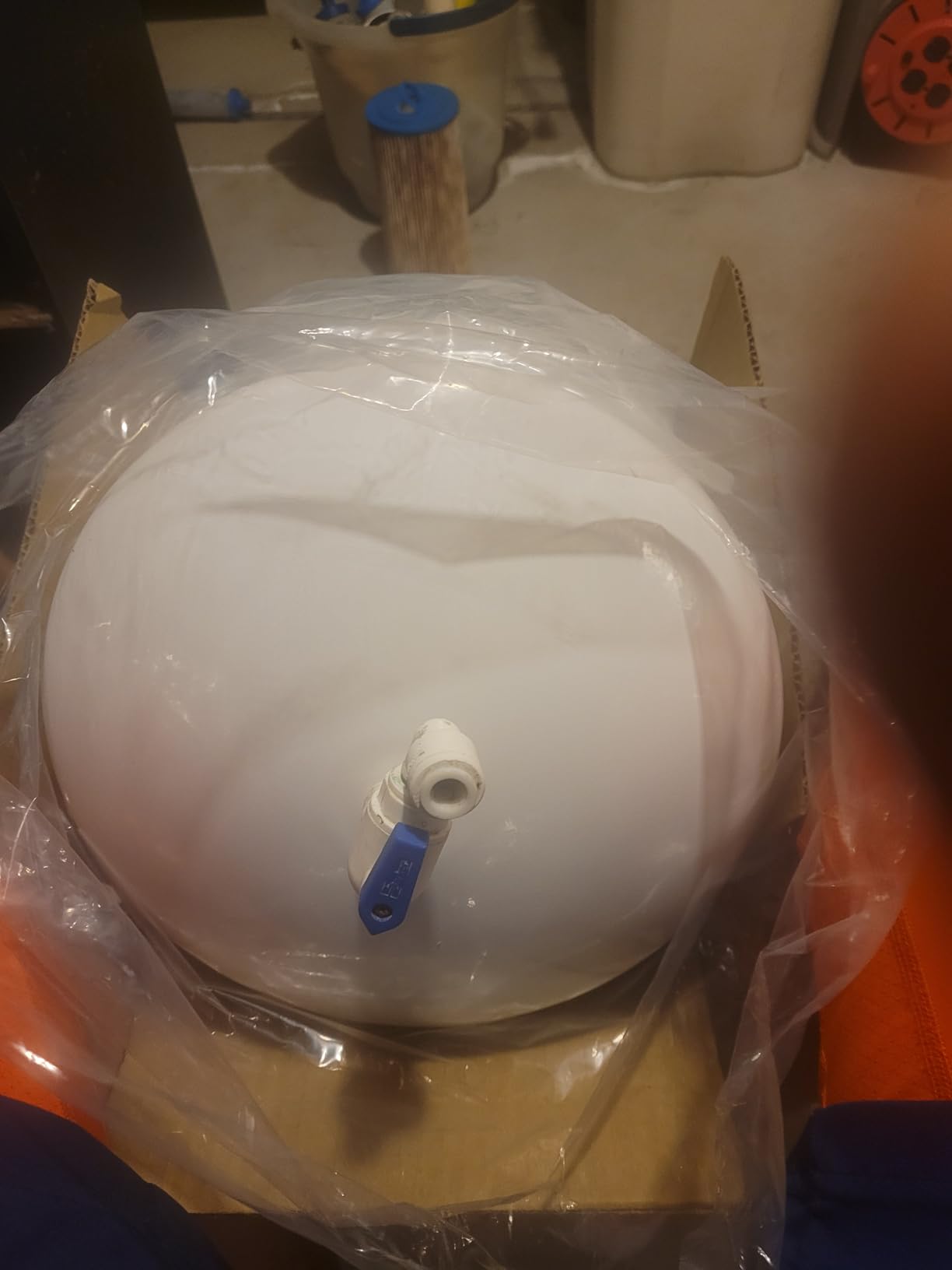 TankRo RO132-TNK Reverse Osmosis Water Storage Tank, 4 Gallon, White | Easy Under-Sink Installation, Compatible with Most RO Filtration Systems, Durable Steel Construction for Long-Lasting Use customer photo 2