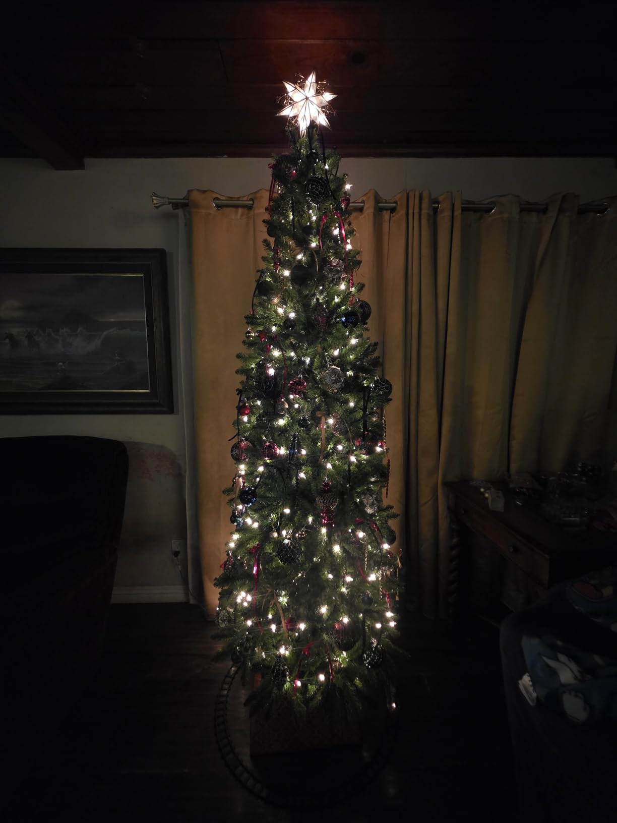 Kurt Adler 10-Light 6-Point Capiz Star Treetop with Scroll Design customer photo 1